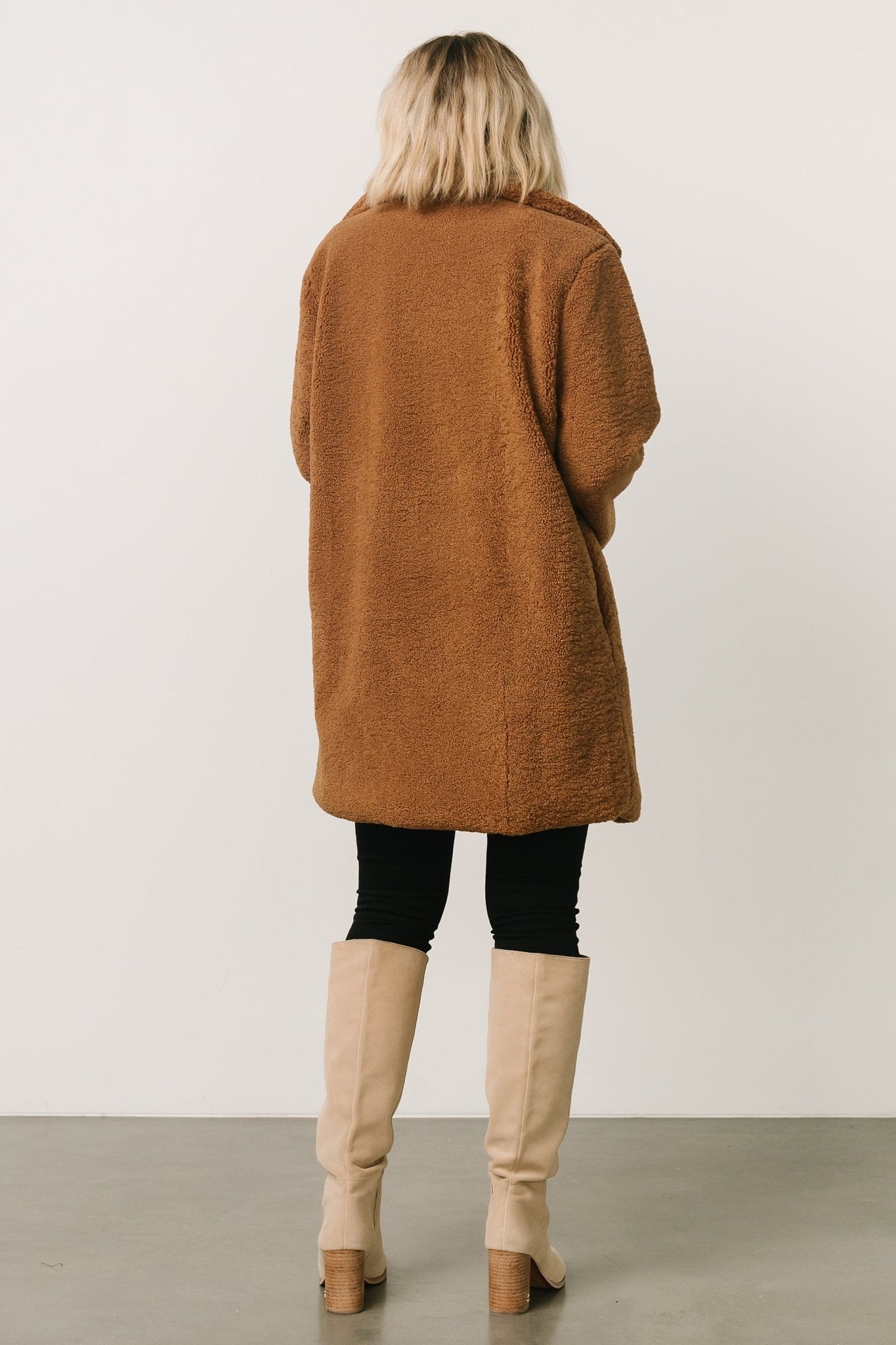 Damien Sherpa Coat | Dark Camel - Baltic Born