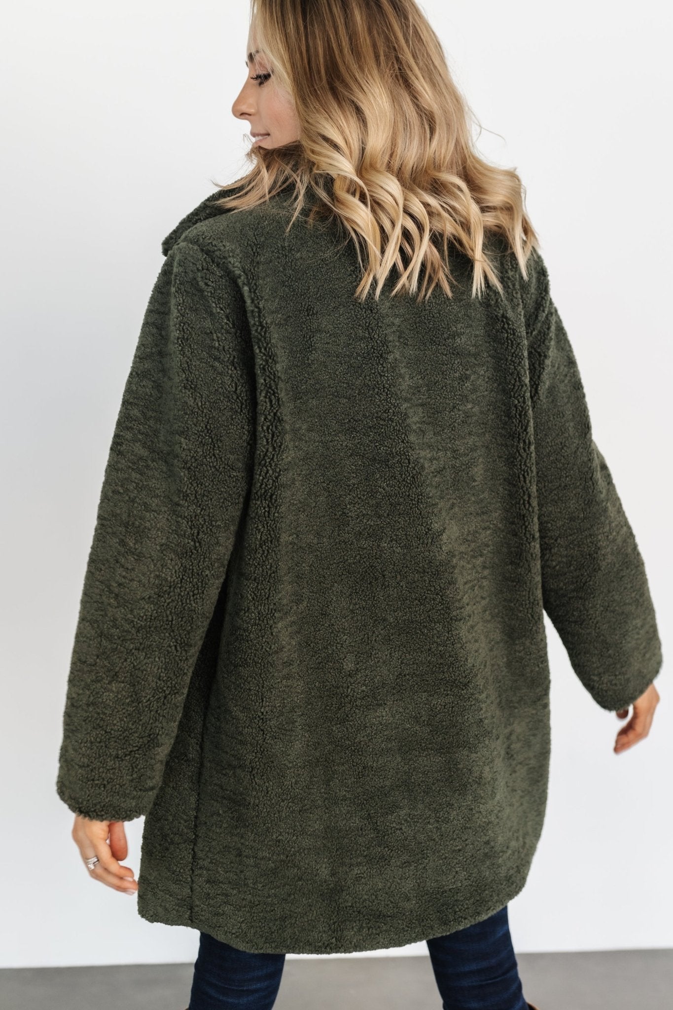 Damien Sherpa Coat | Dark Green - Baltic Born