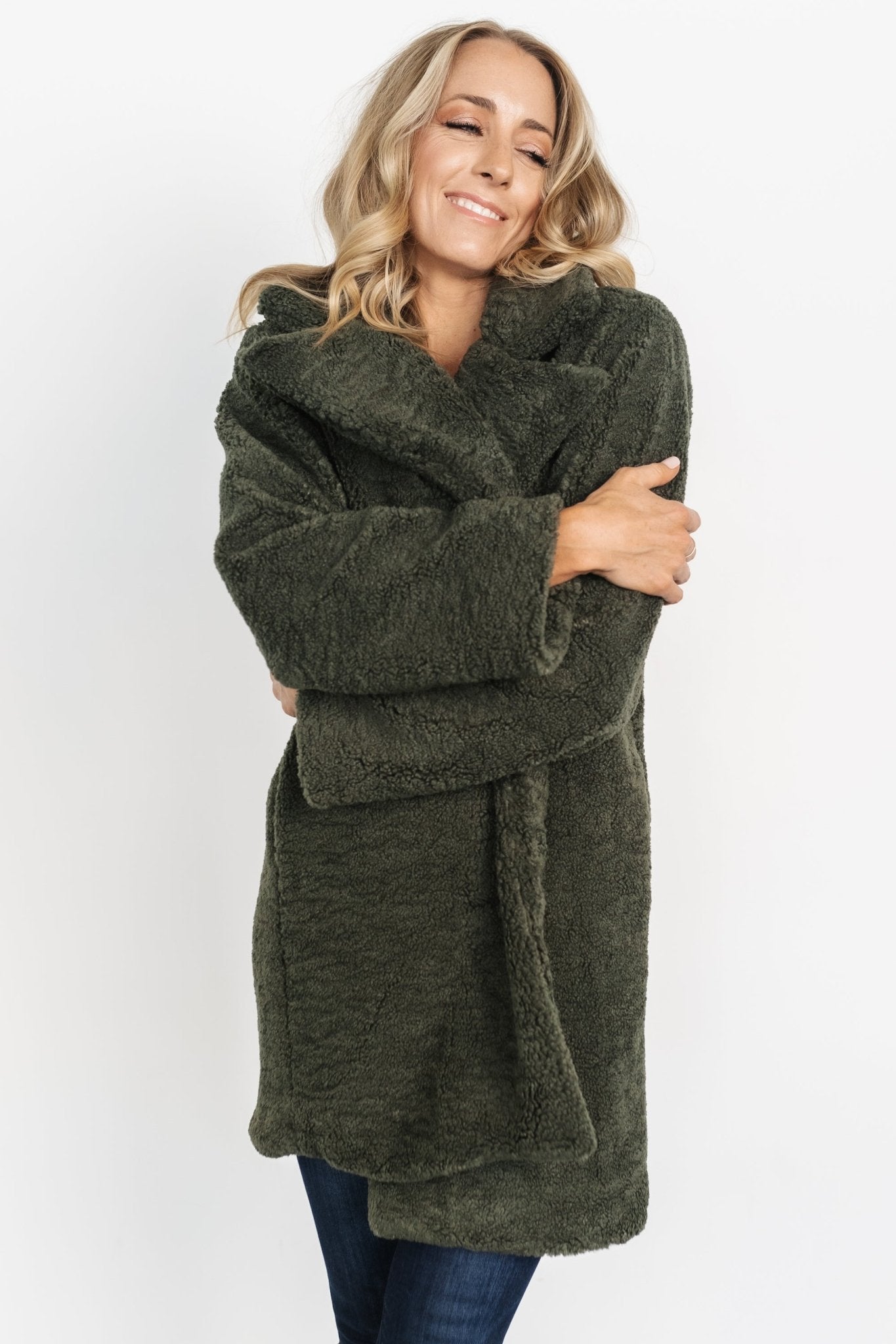 Damien Sherpa Coat | Dark Green - Baltic Born