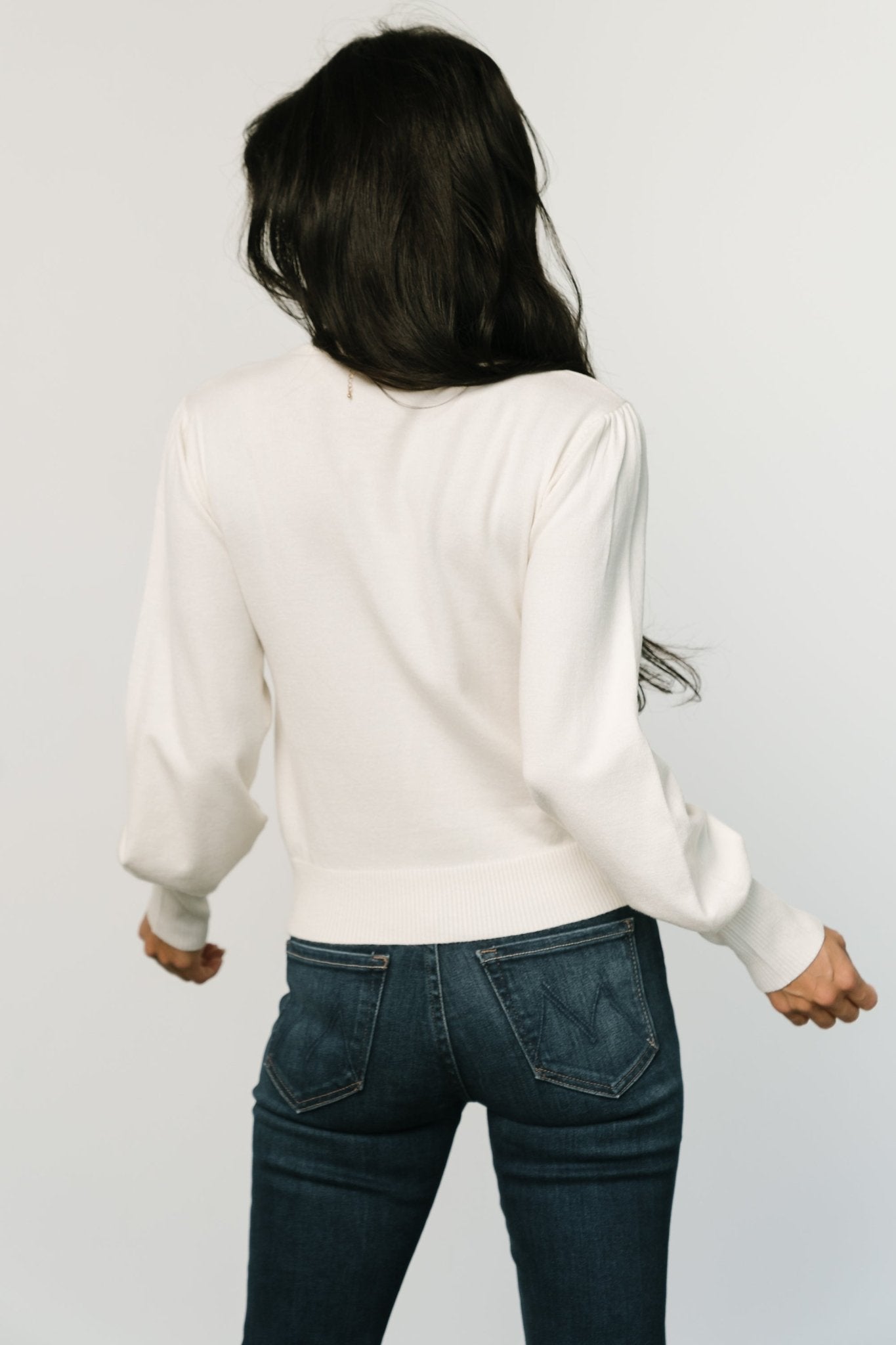 Danica Turtleneck Knit Top | Ivory - Baltic Born