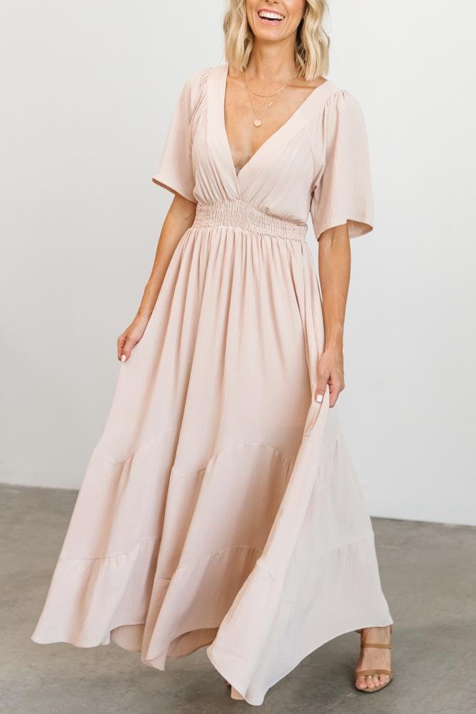 Delilah Maxi Dress Blush Baltic Born