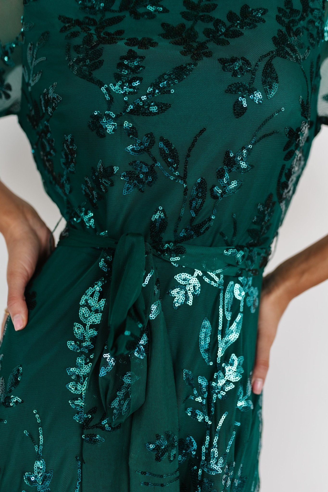 Destiny Sequin Maxi Dress | Emerald - Baltic Born