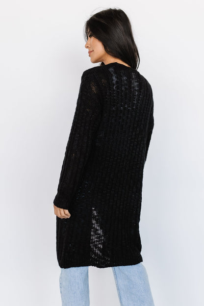 Devman Knit Cardigan | Black - Baltic Born