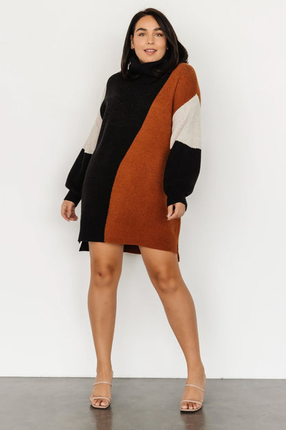 Diego Sweater Dress | Black Multi - Baltic Born