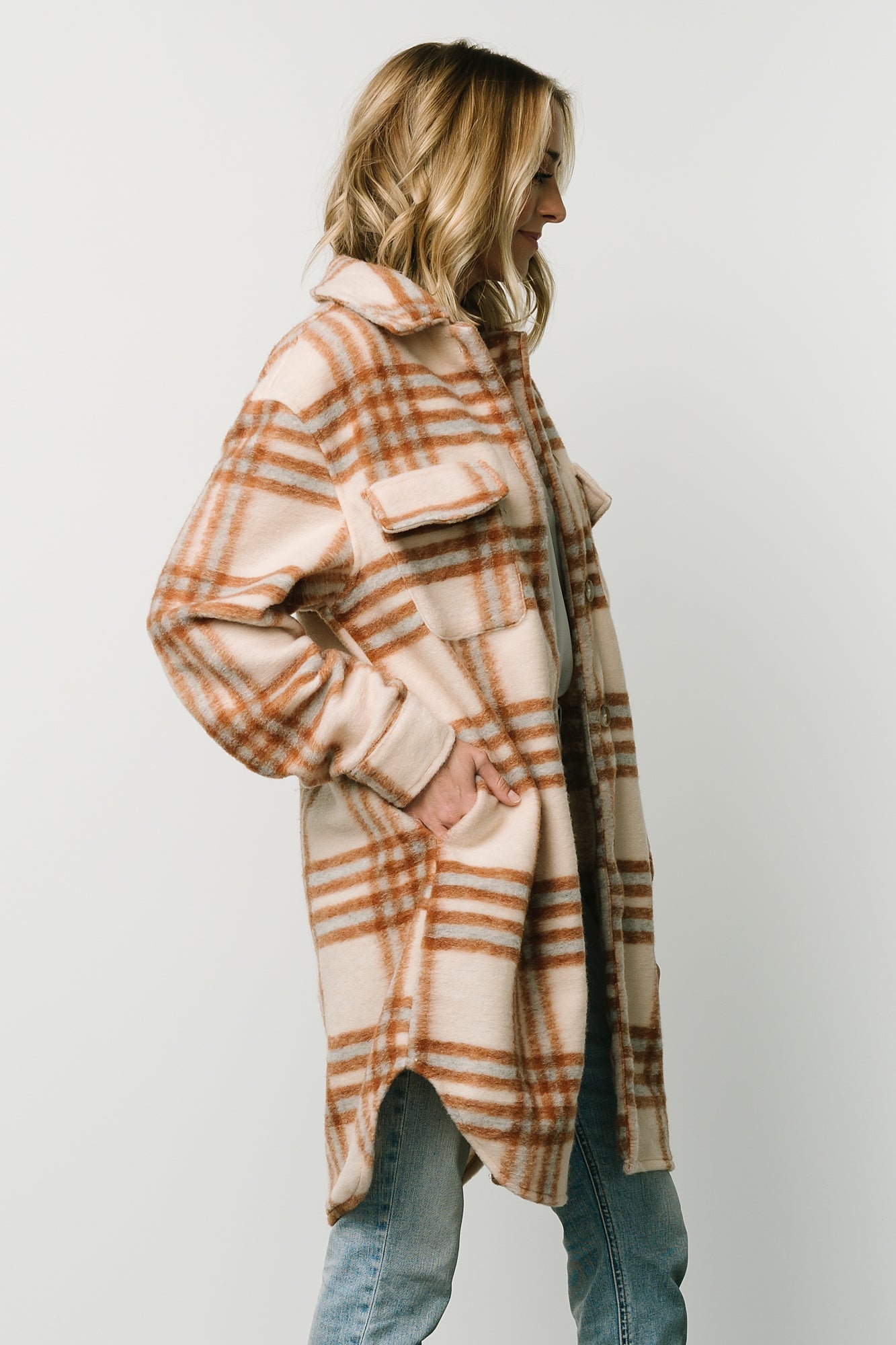 Durango Plaid Shacket | Oatmeal + Mocha - Baltic Born