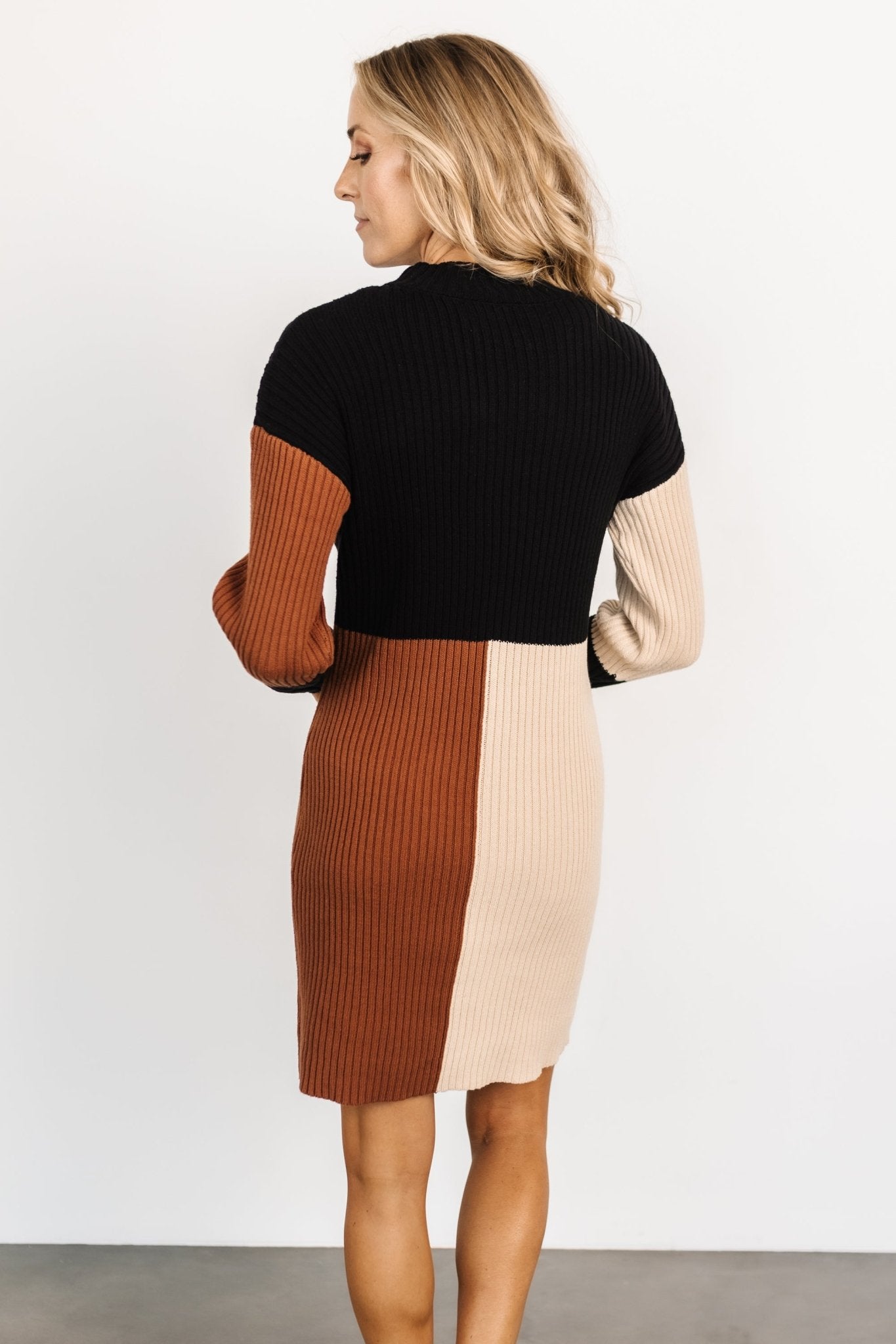 Easton Sweater Dress | Black Multi - Baltic Born