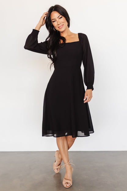 Elise Short Dress | Black - Baltic Born