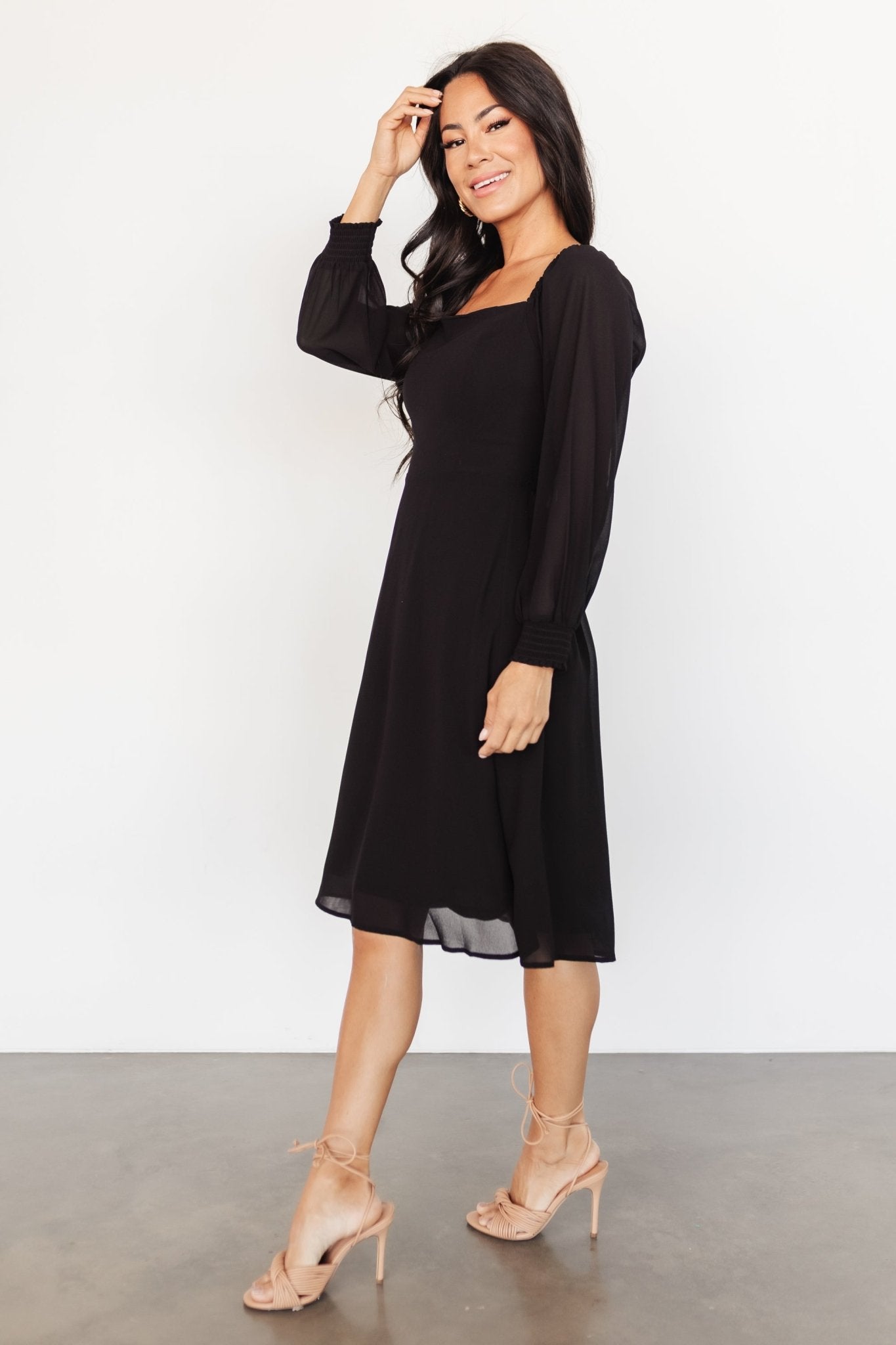 Elise Short Dress | Black - Baltic Born