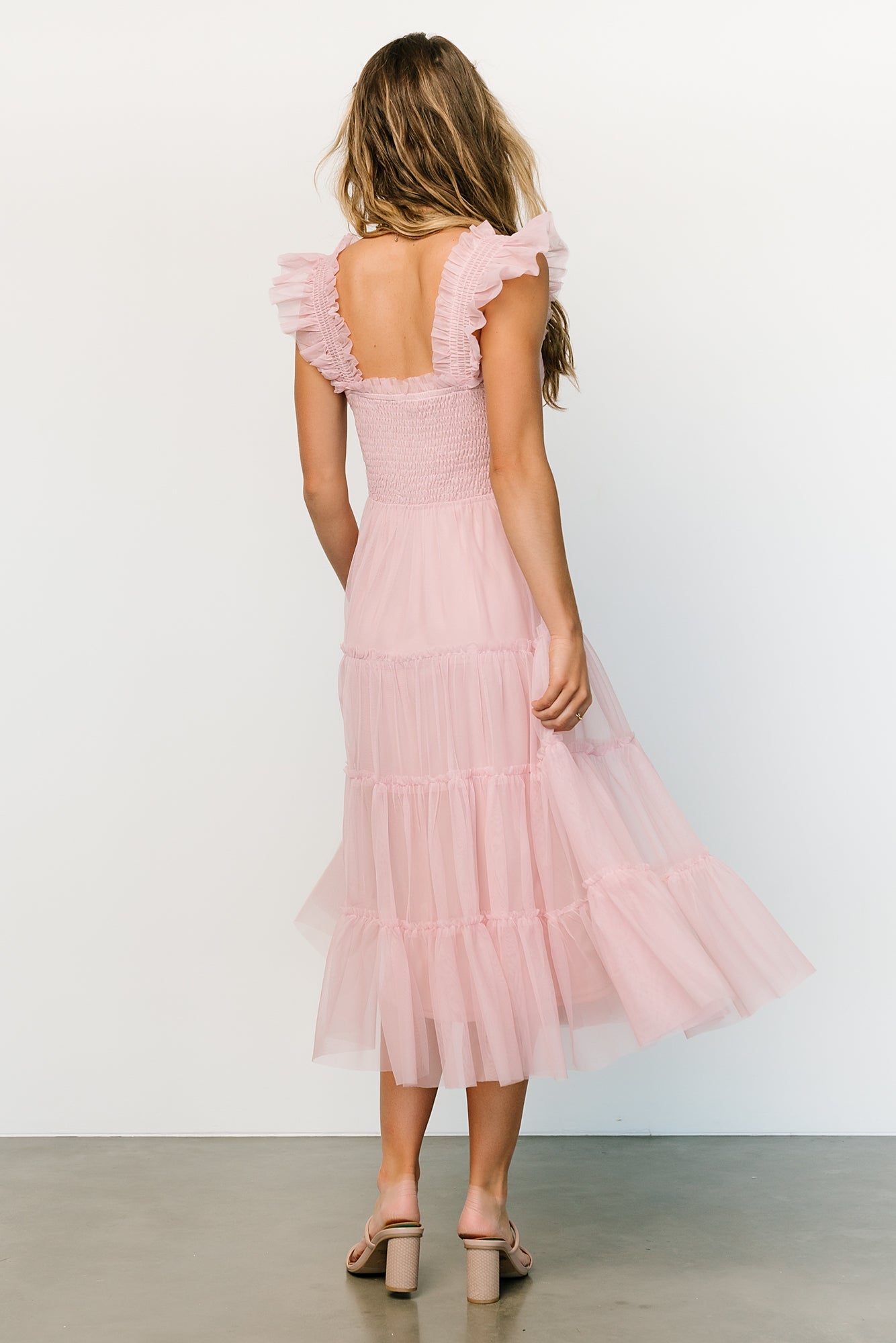 Emma Smocked Tulle Dress | Mauve - Baltic Born