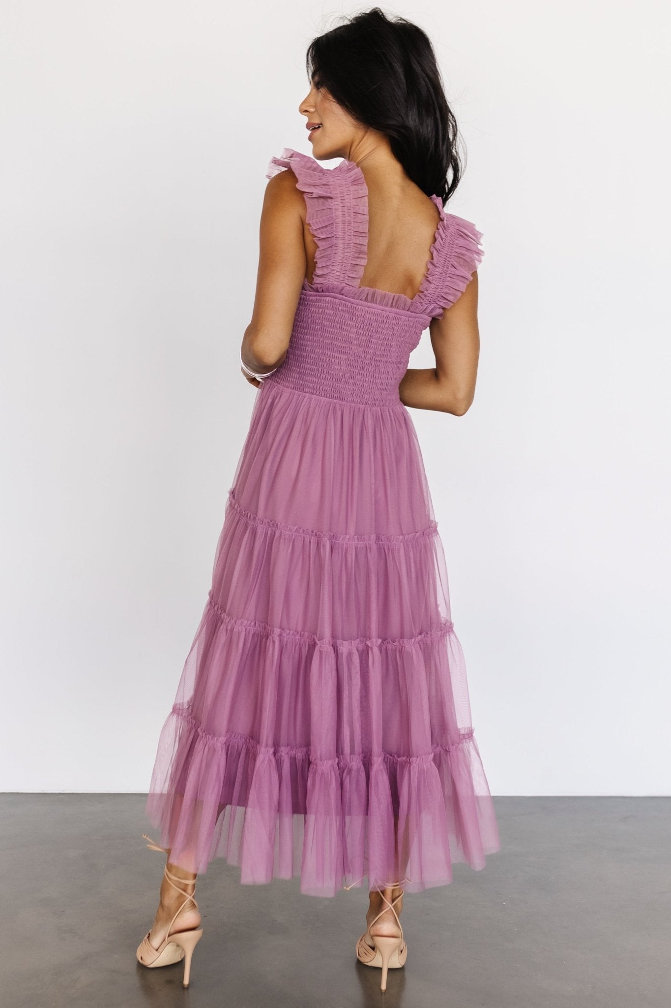 Emma Smocked Tulle Dress | Orchid - Baltic Born