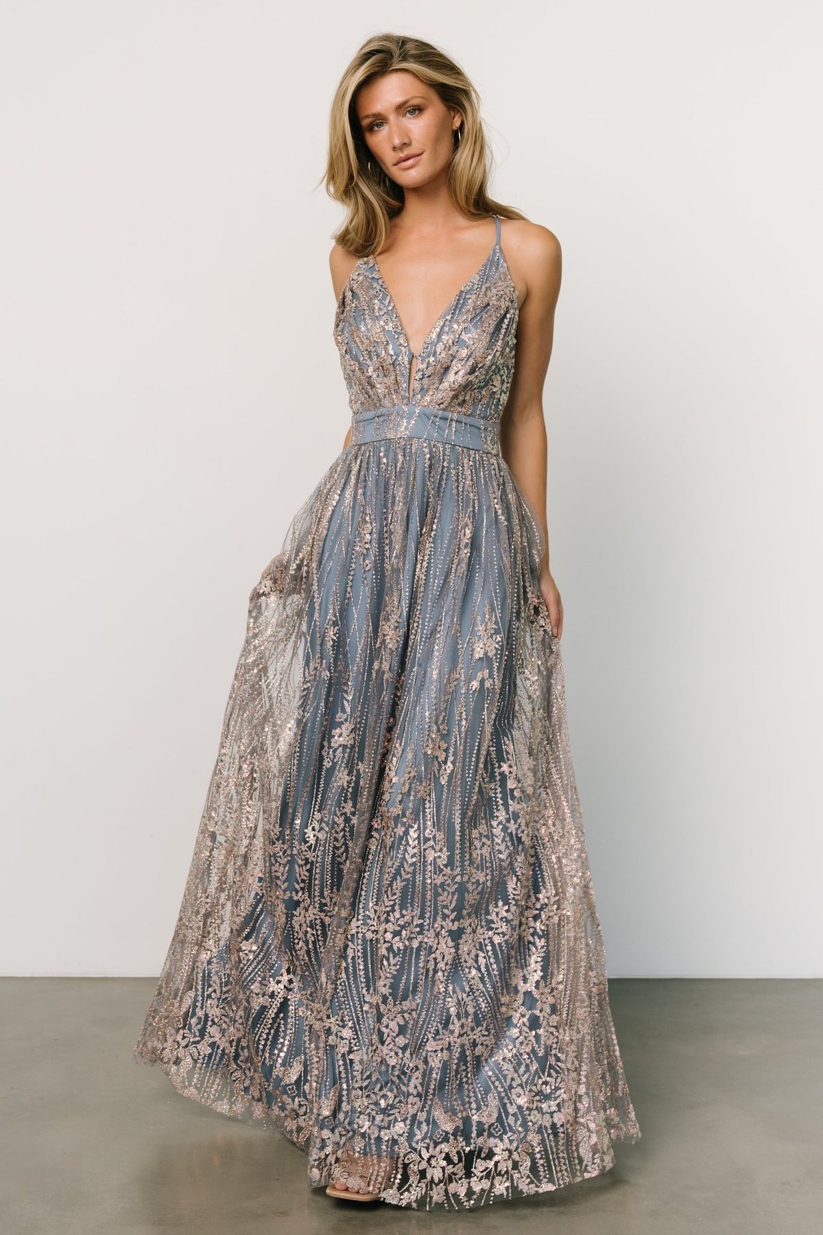 Blondie Nites Womens Metallic Shimmer Evening Dress Gown Juniors BHFO 9427  | eBay