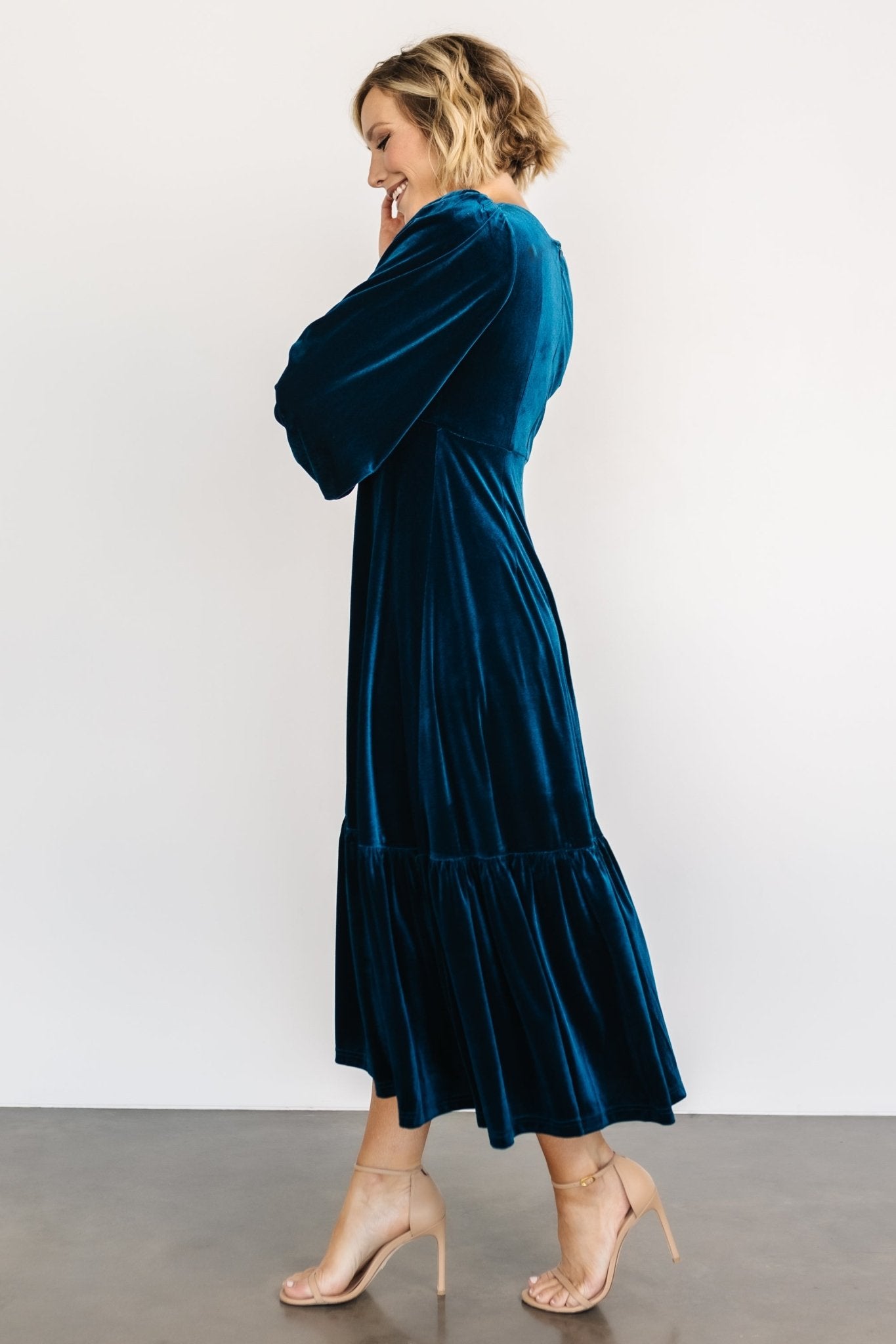 Erika Velvet Maxi Dress | Sapphire - Baltic Born