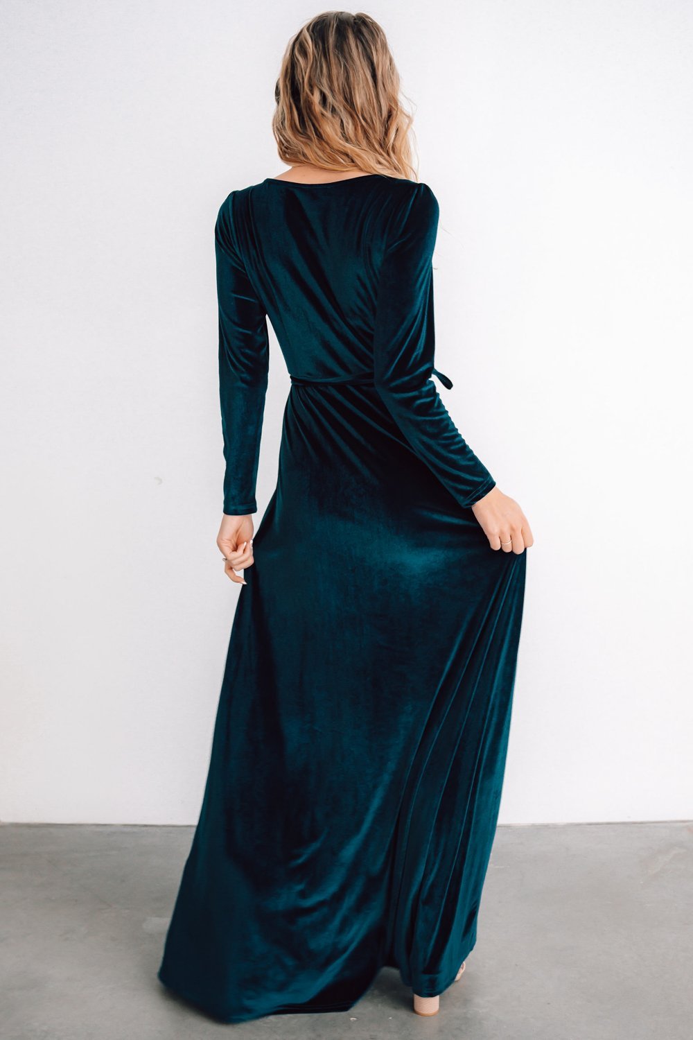 Esmerelda Velvet Wrap Maxi Dress | Women's Wrap Dresses | Baltic Born