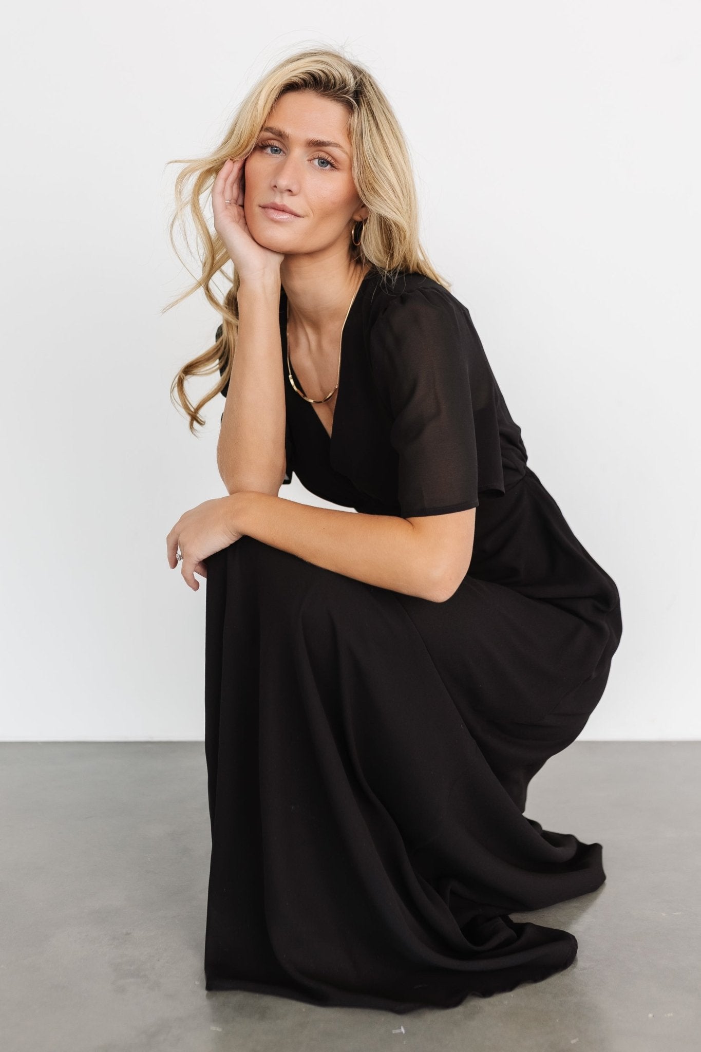 Esti Maxi Dress | Black - Baltic Born