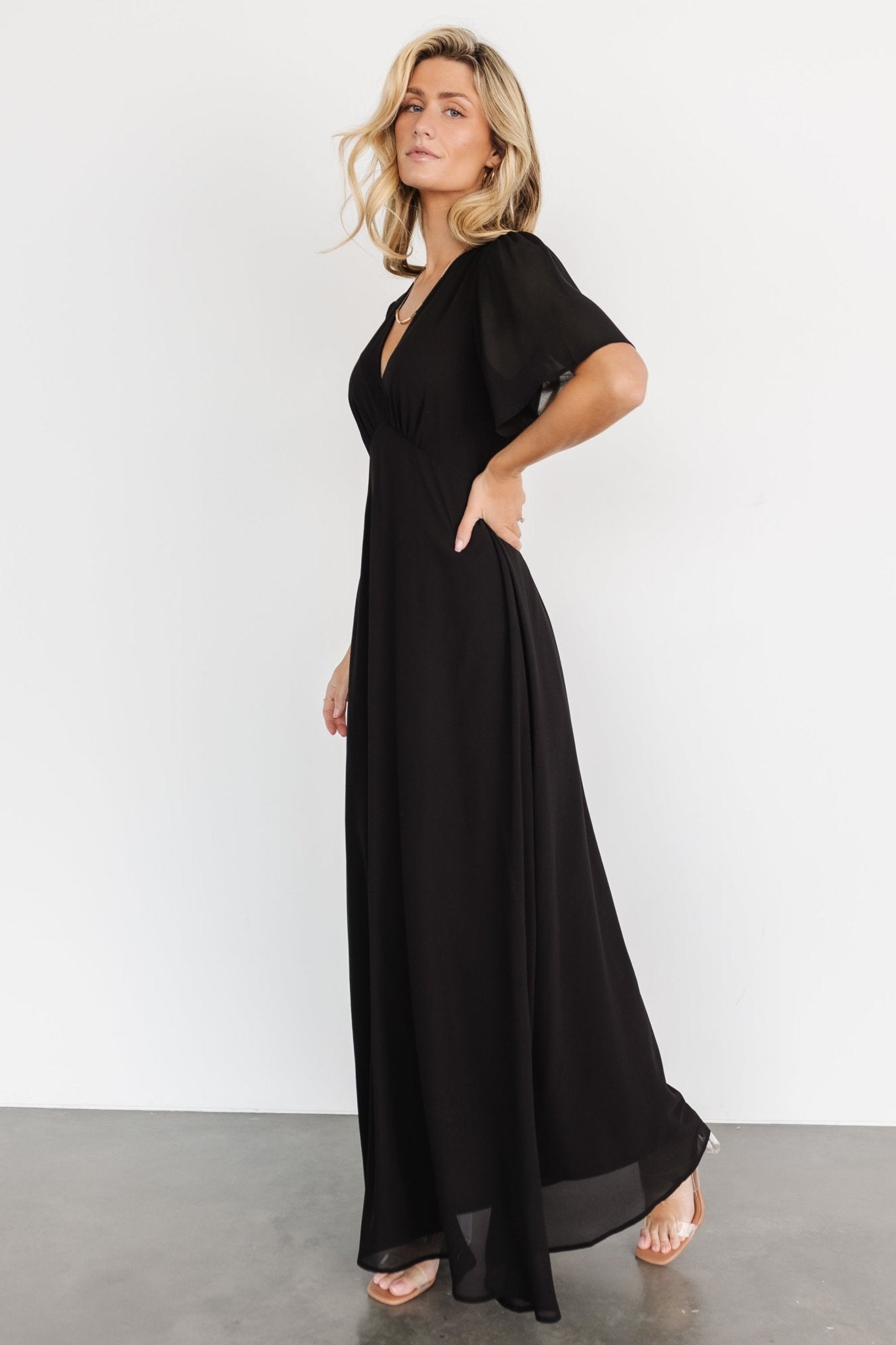 Esti Maxi Dress | Black - Baltic Born