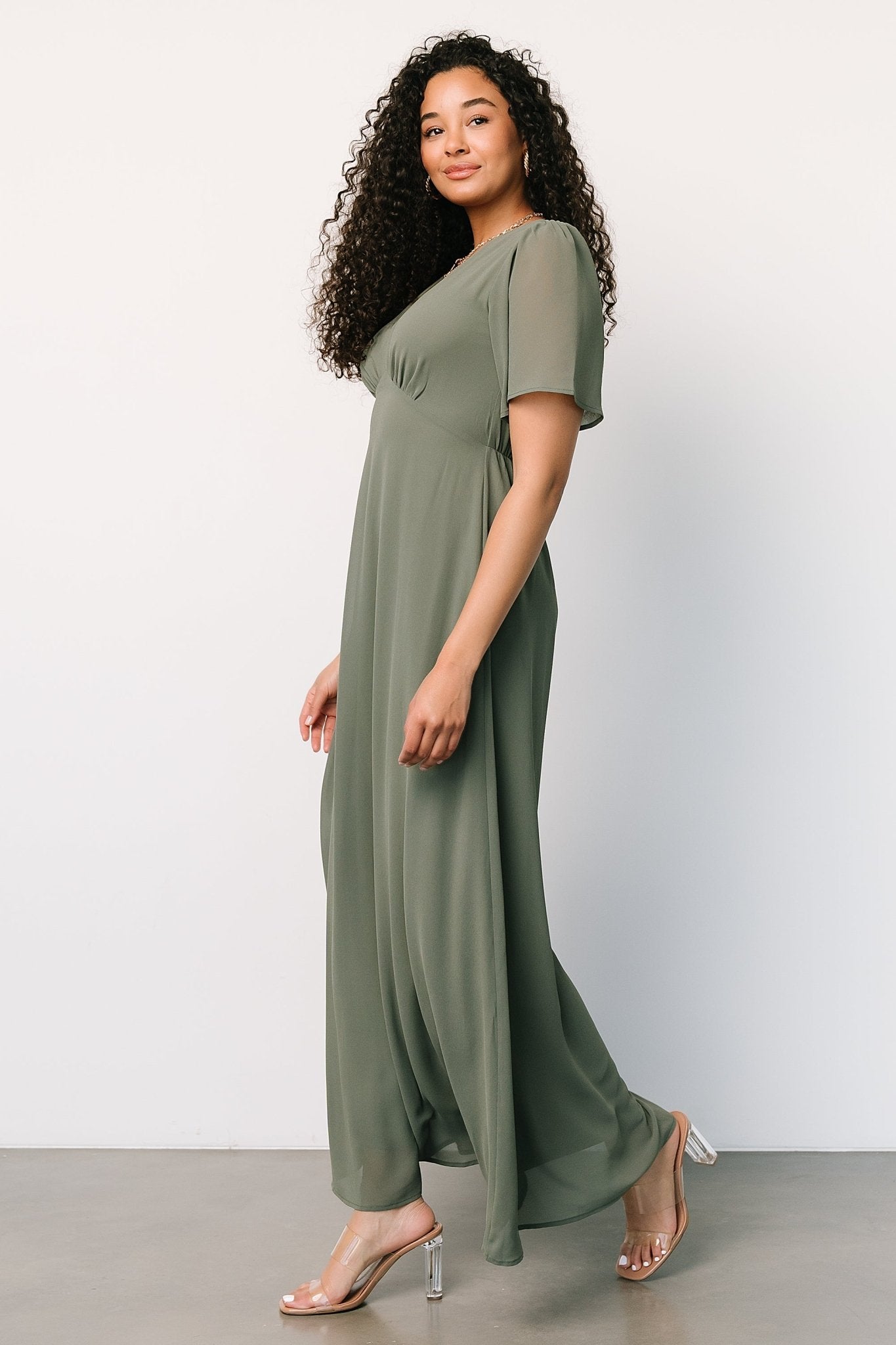 Esti Maxi Dress | Dark Sage - Baltic Born