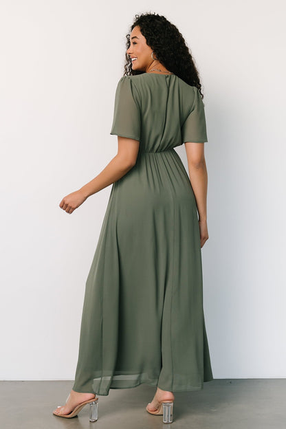 Esti Maxi Dress | Dark Sage - Baltic Born