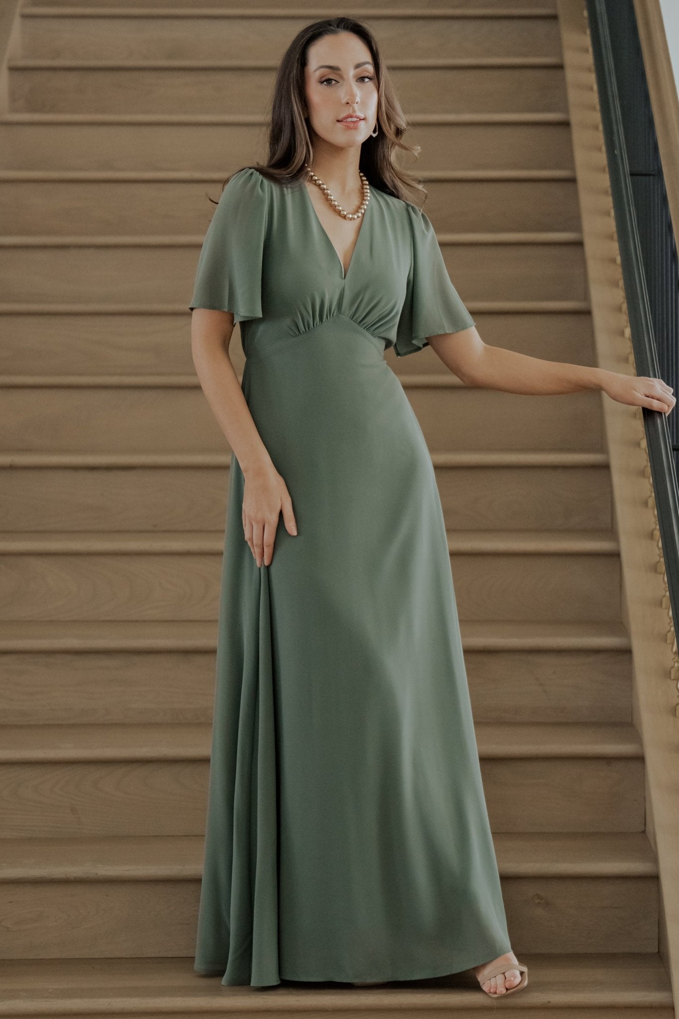 Esti Maxi Dress | Dark Sage - Baltic Born