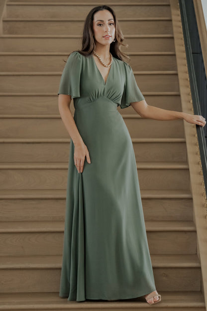 Esti Maxi Dress | Dark Sage - Baltic Born