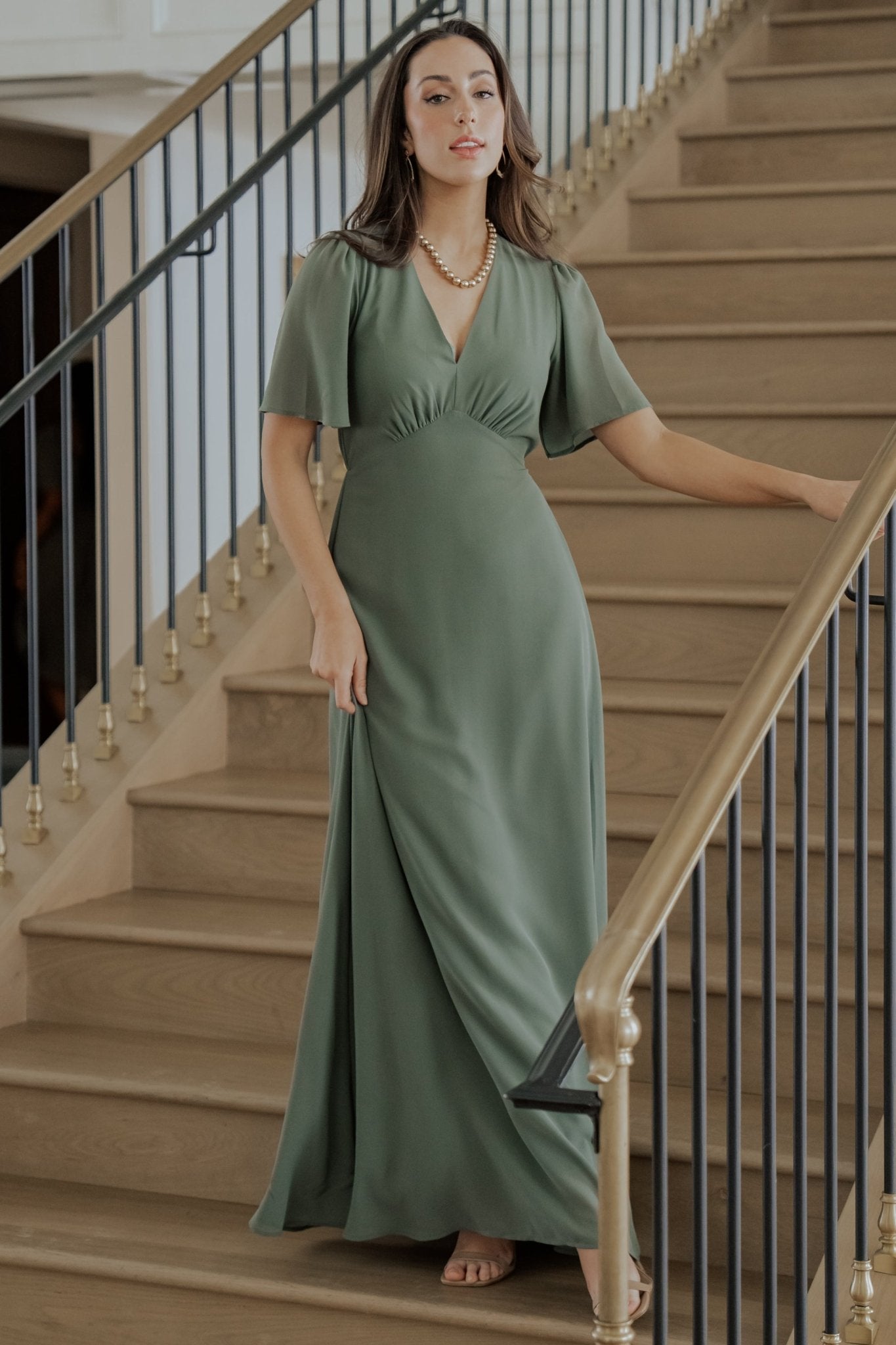 Esti Maxi Dress | Dark Sage - Baltic Born