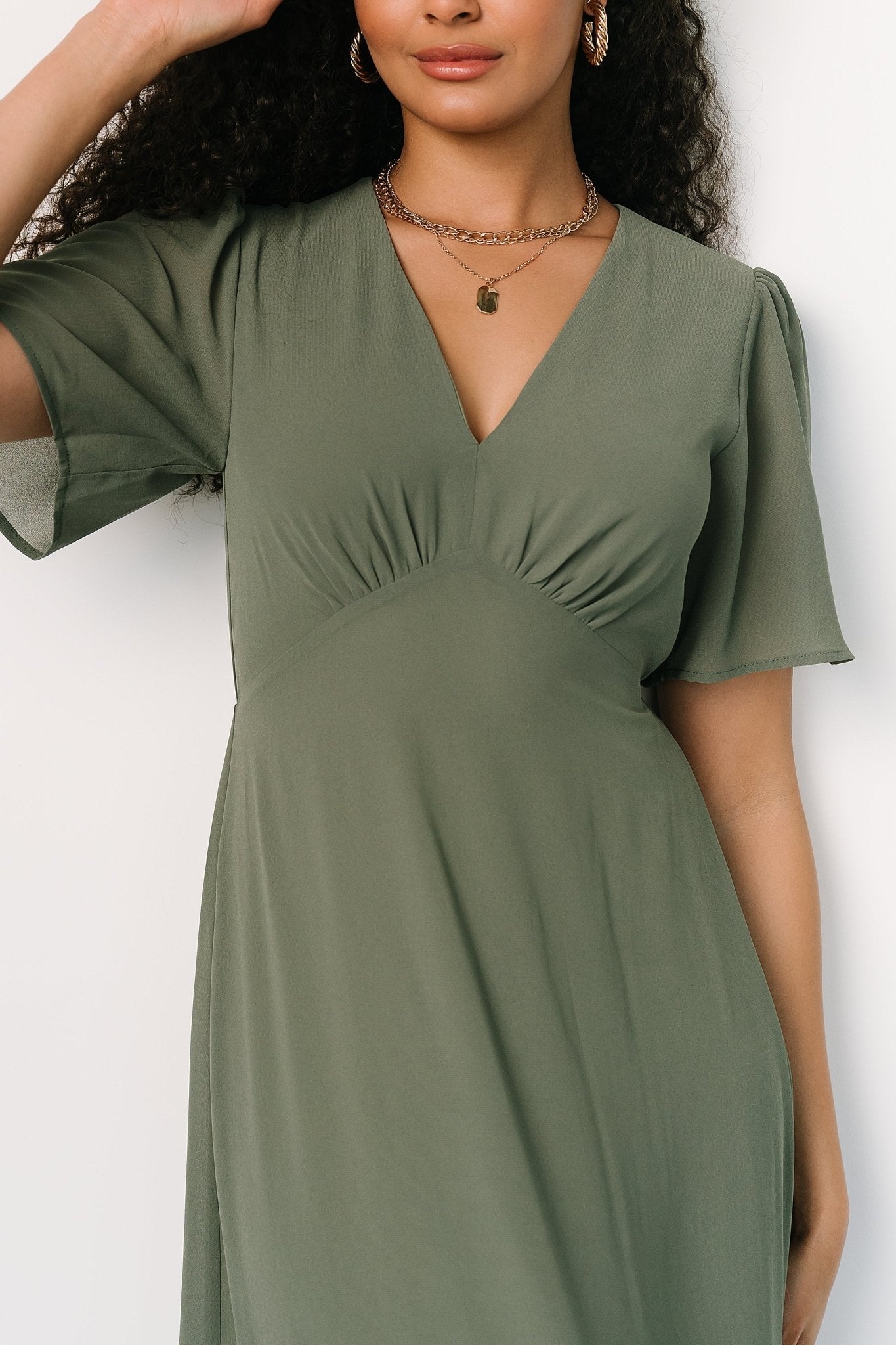 Esti Maxi Dress | Dark Sage - Baltic Born