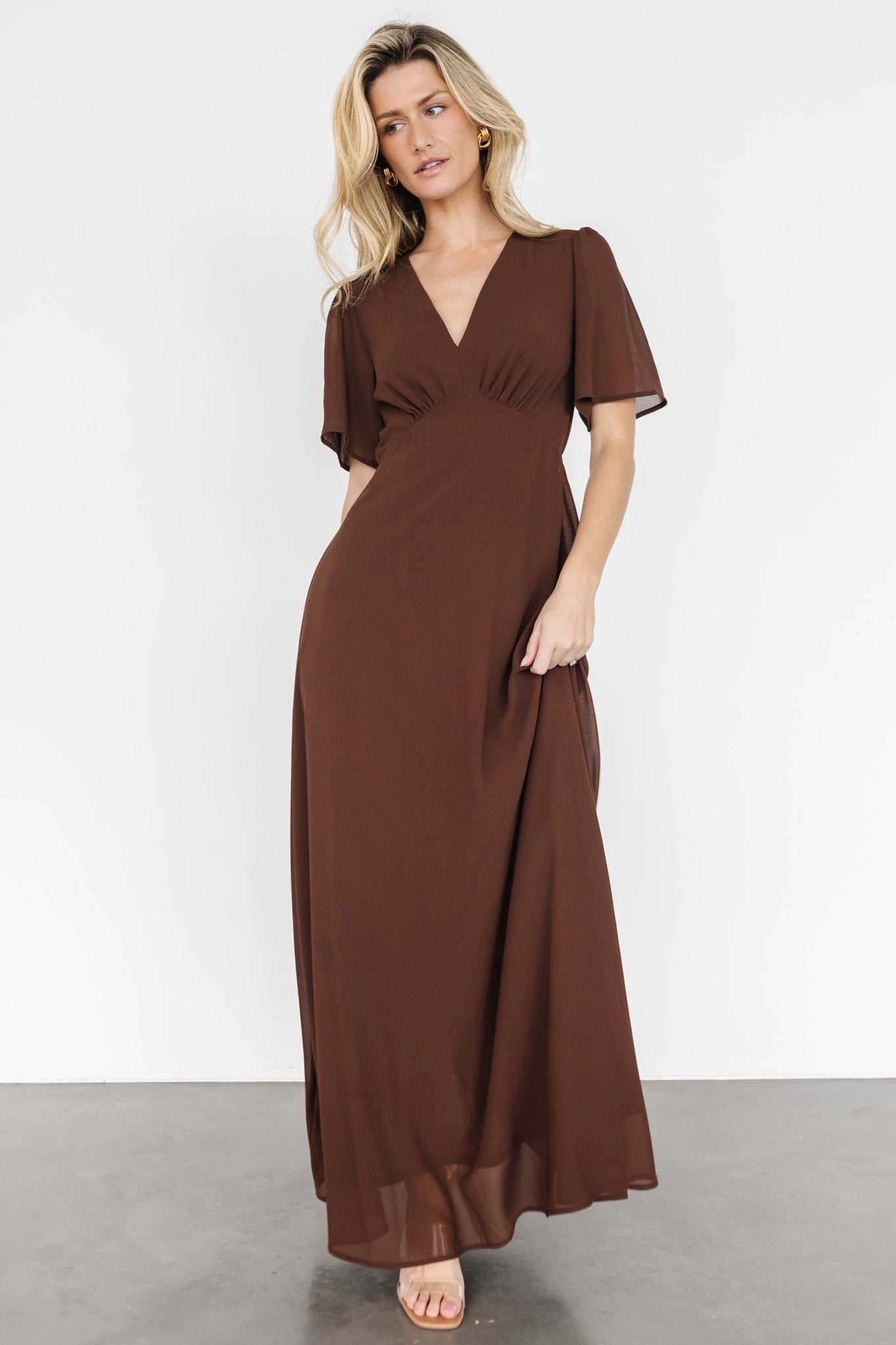 Esti Maxi Dress | Espresso - Baltic Born