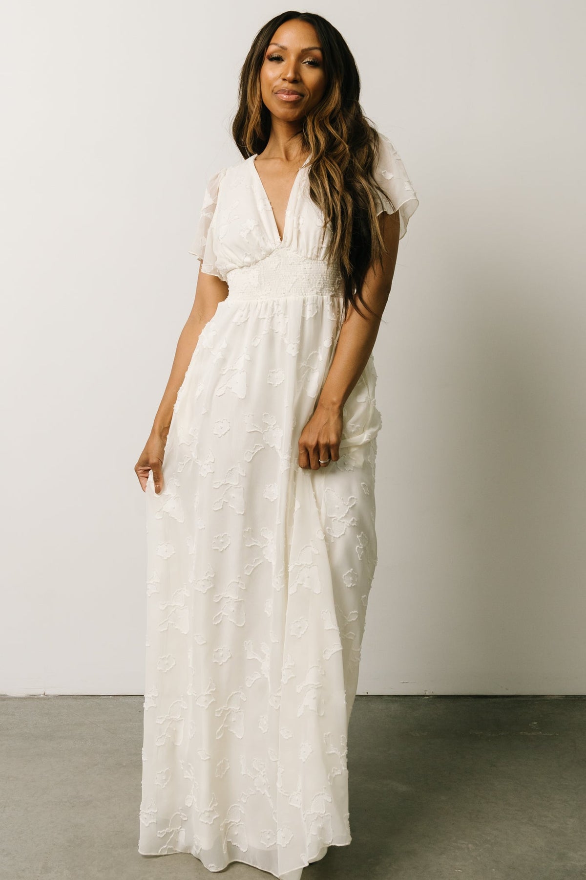 Evelyn Smocked Waist Maxi Dress - Women's Collection