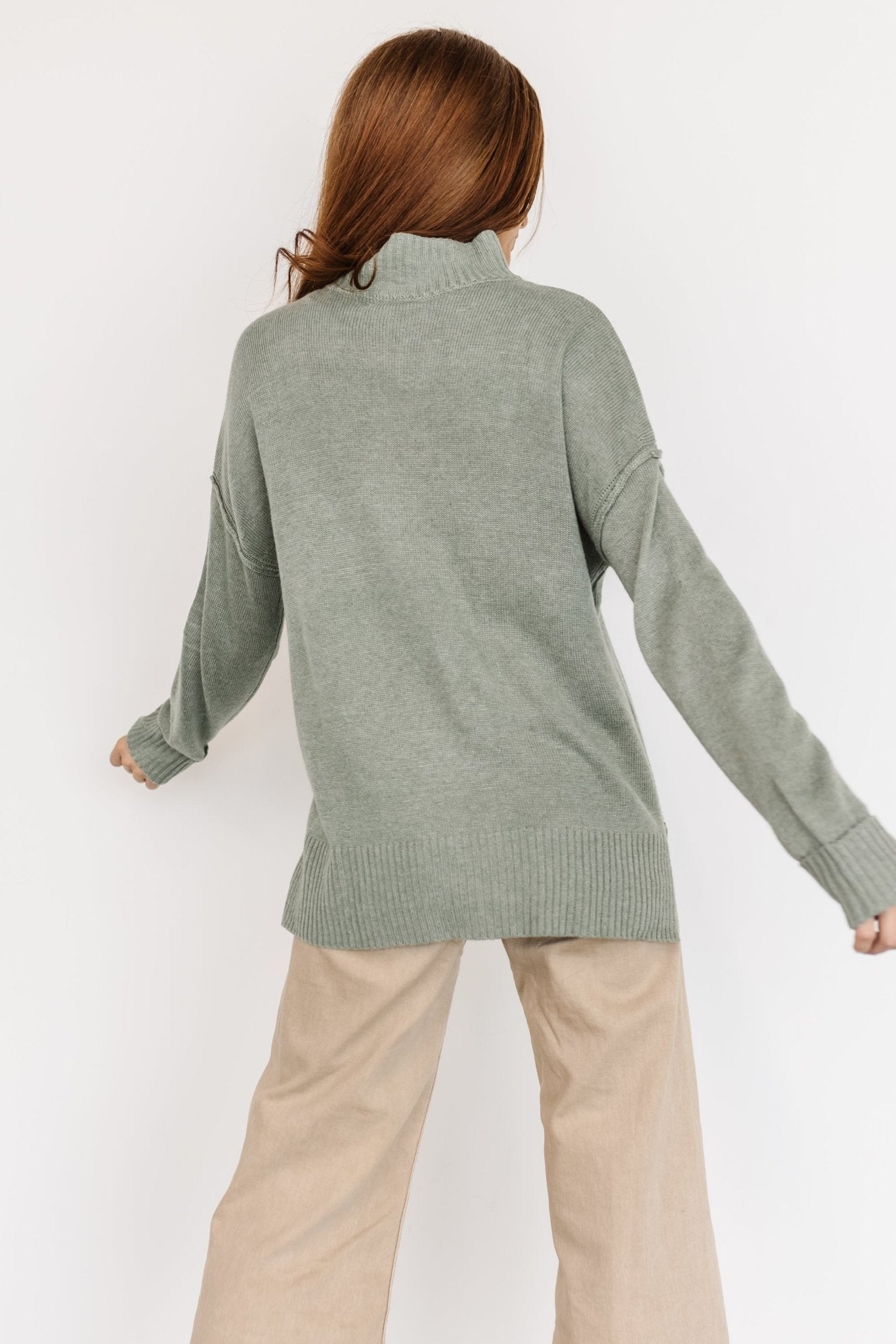 Evermore Knit Sweater | Sage - Baltic Born