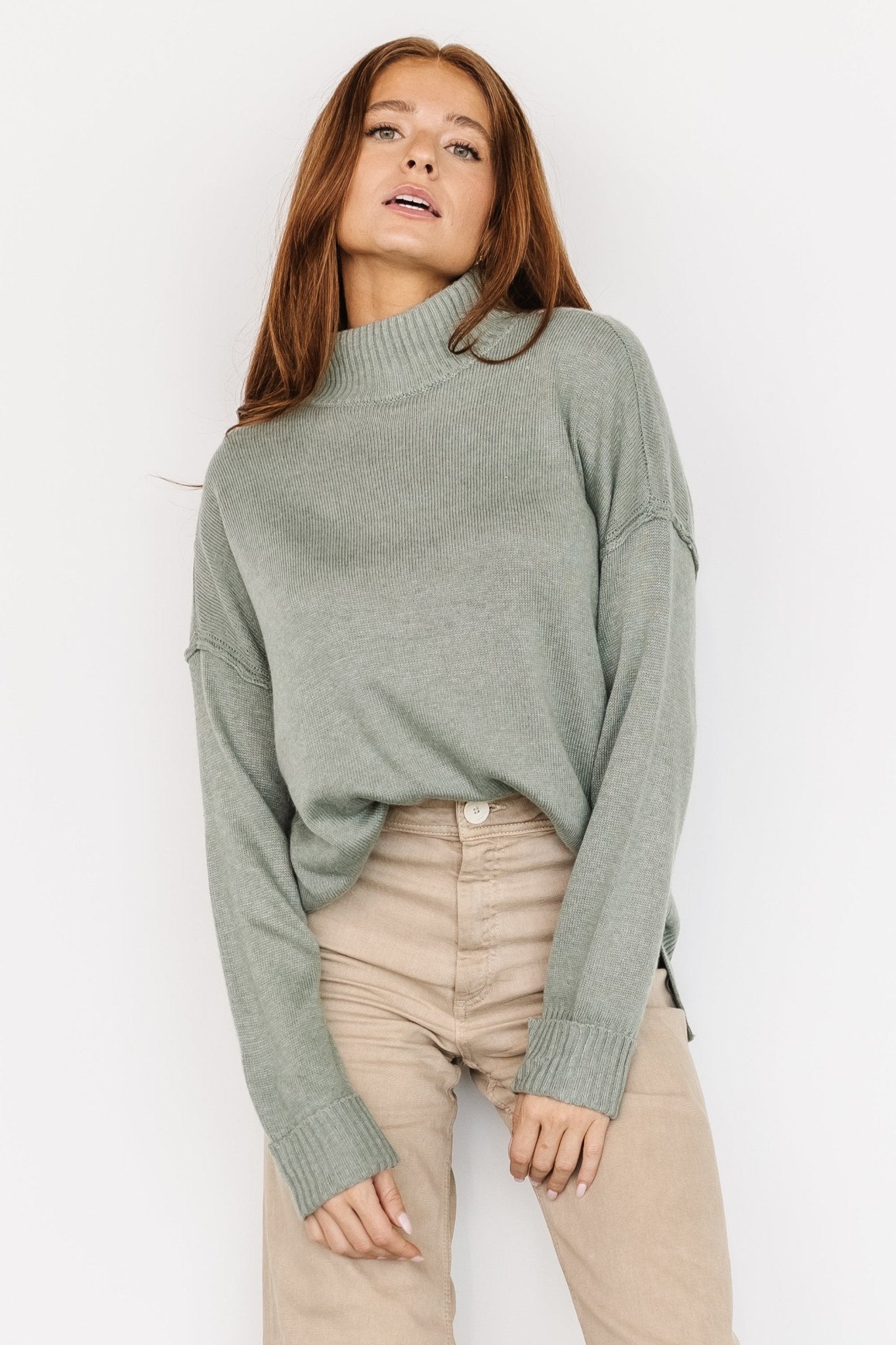 Evermore Knit Sweater | Sage - Baltic Born