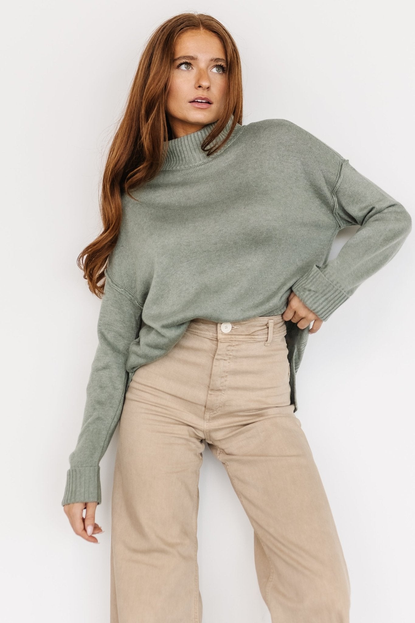 Evermore Knit Sweater | Sage - Baltic Born