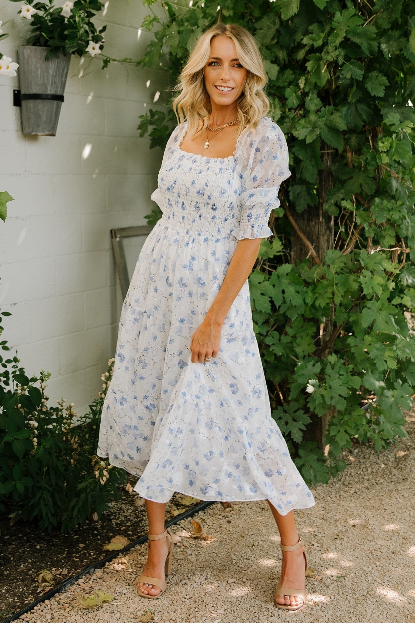 Vacation Views Red Jacquard top Twist-Front Midi Dress