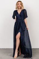 Fabric Swatch - Grace Sparkle | Navy - Baltic Born