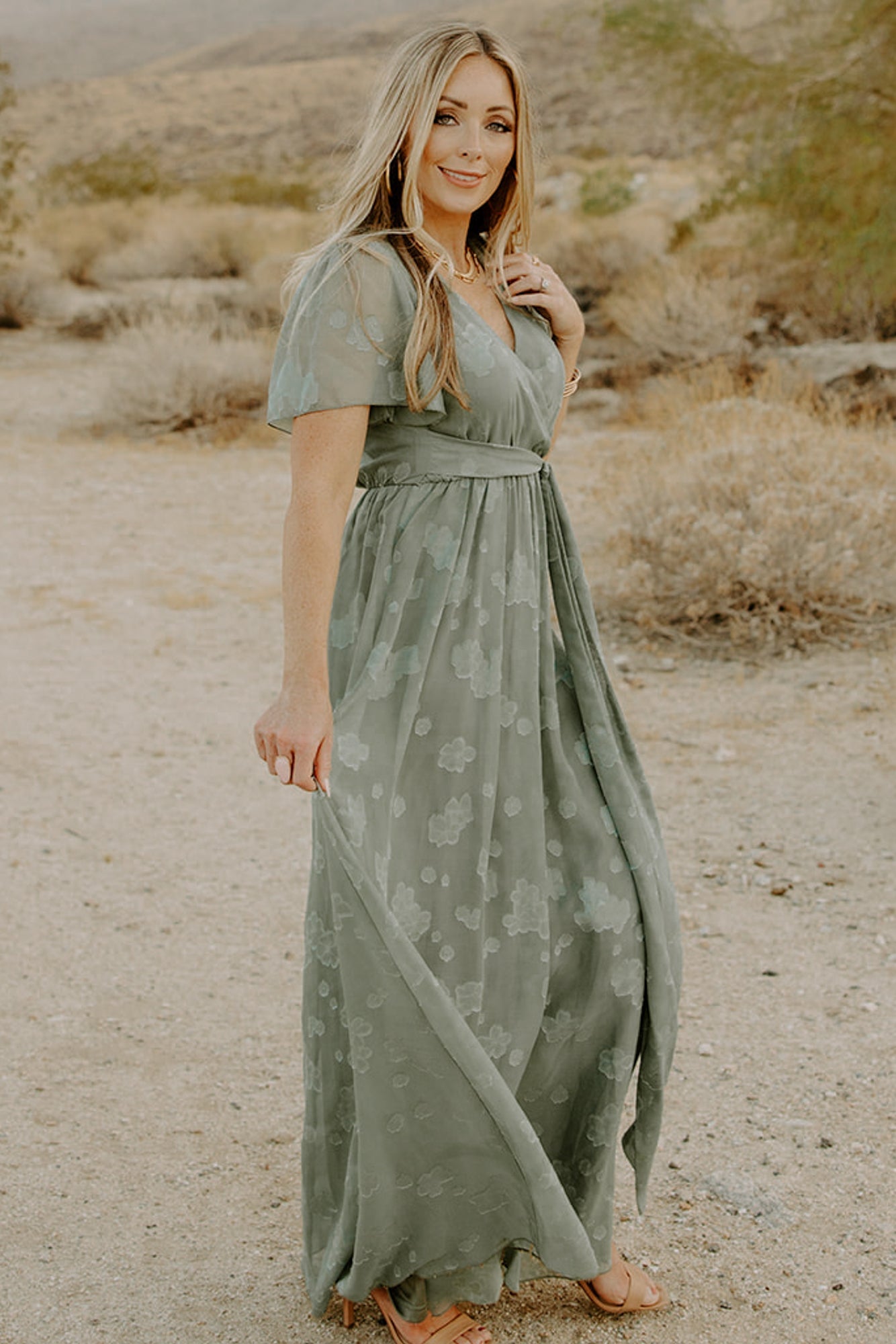 Faye Maxi Dress | Eucalyptus - Baltic Born