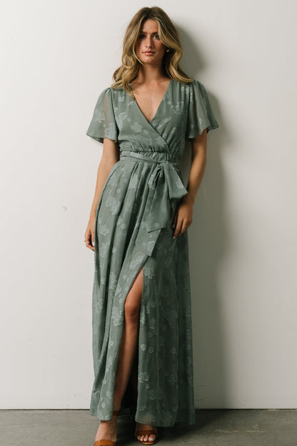 Faye Maxi Dress | Eucalyptus - Baltic Born