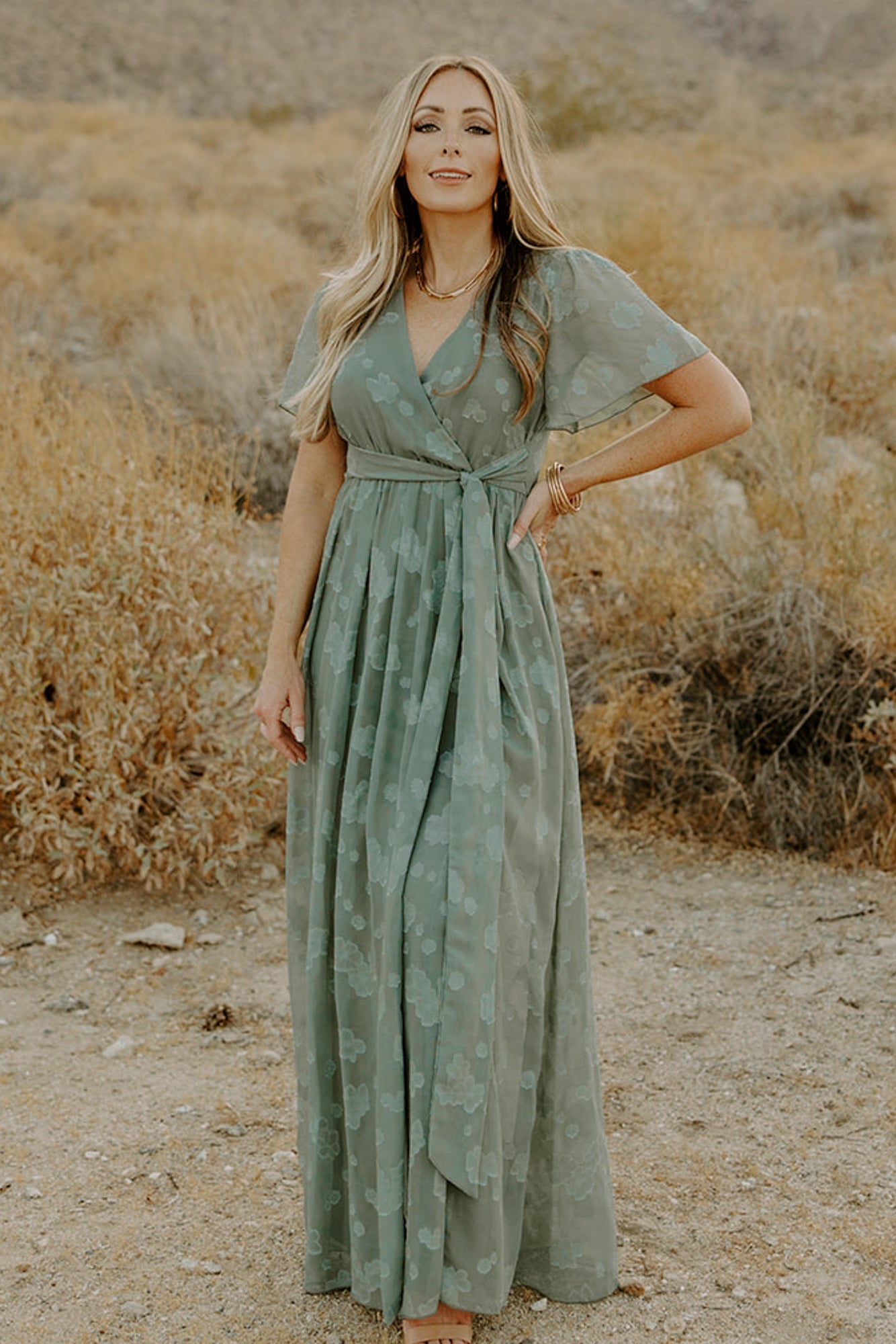 Faye Maxi Dress | Eucalyptus - Baltic Born