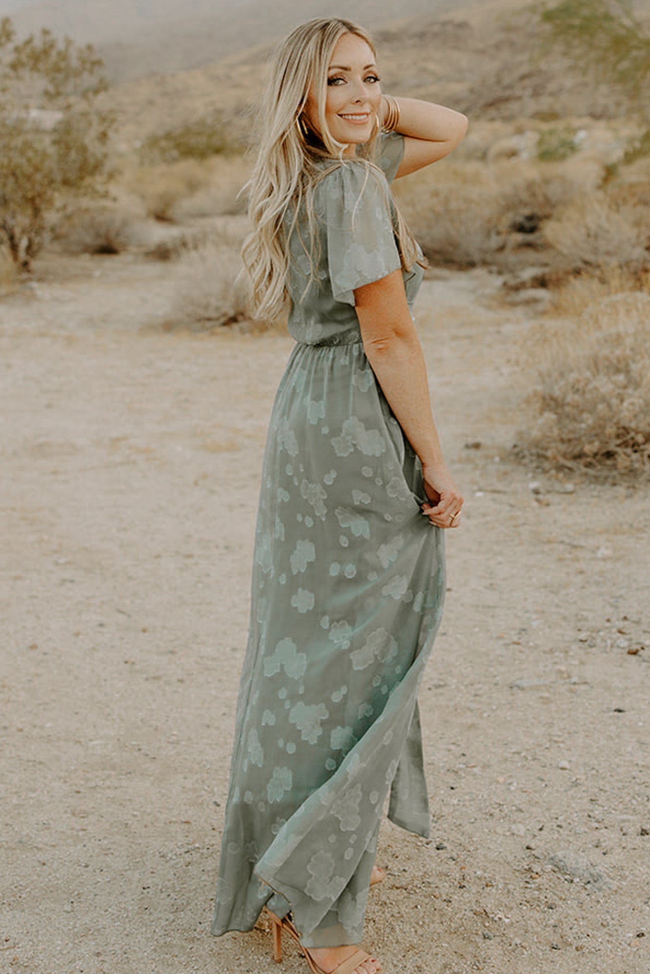 Faye Maxi Dress | Eucalyptus - Baltic Born