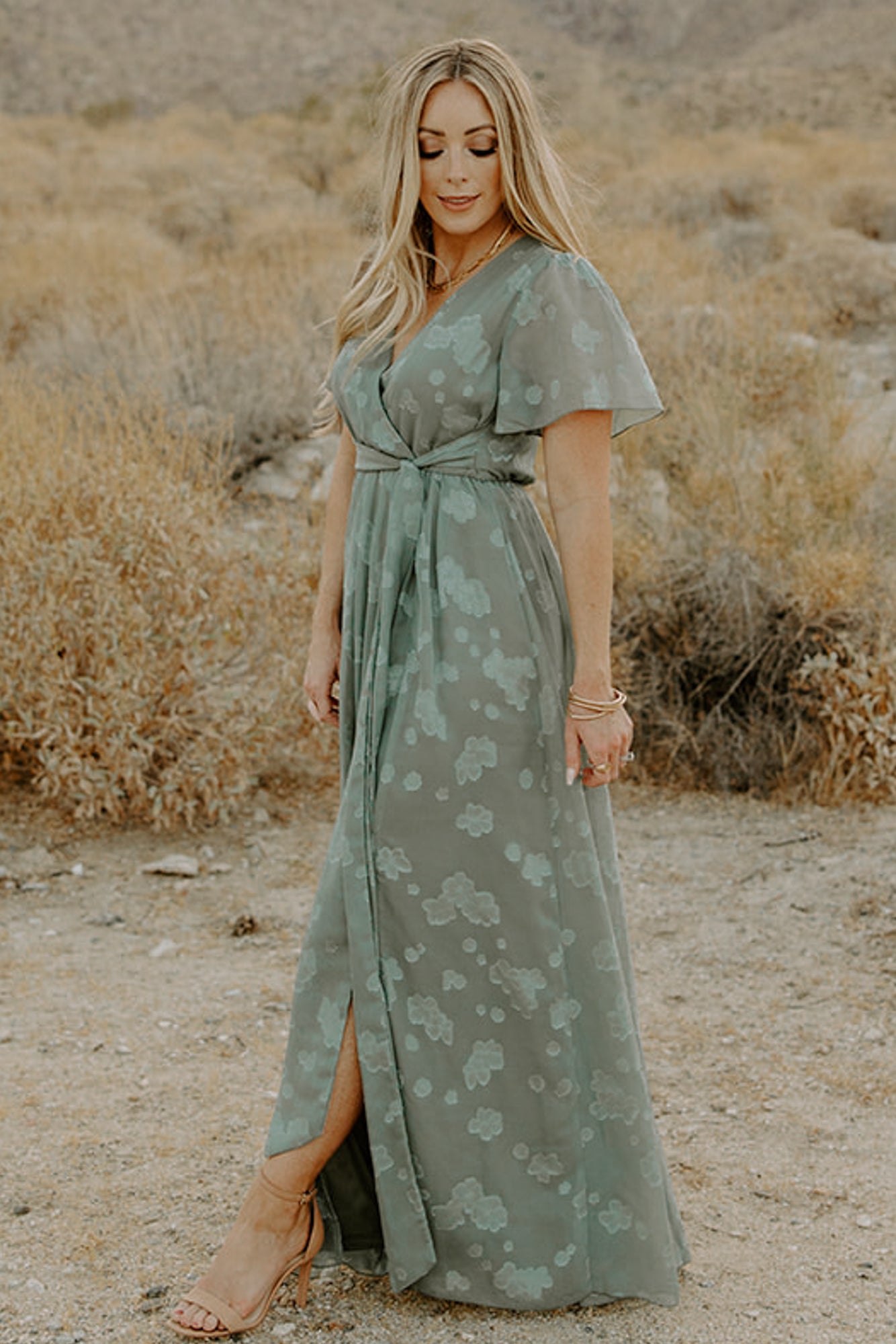 Faye Maxi Dress | Eucalyptus - Baltic Born