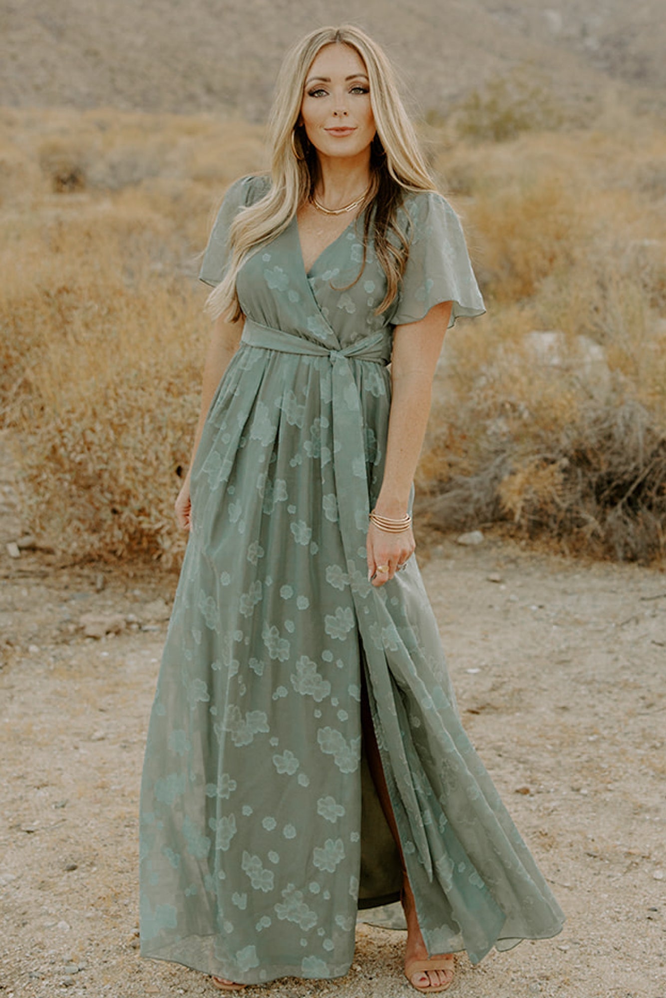 Faye Maxi Dress | Eucalyptus - Baltic Born