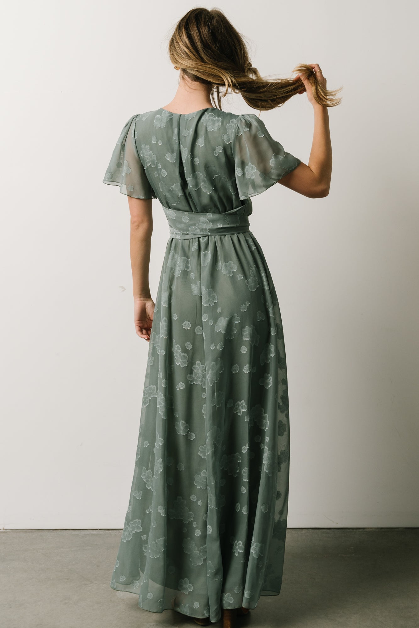 Faye Maxi Dress | Eucalyptus - Baltic Born