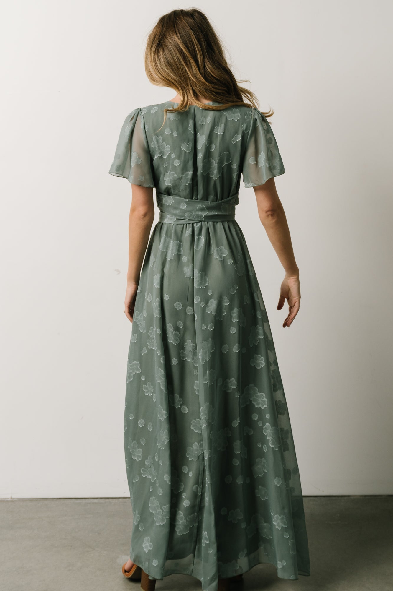 Faye Maxi Dress | Eucalyptus - Baltic Born