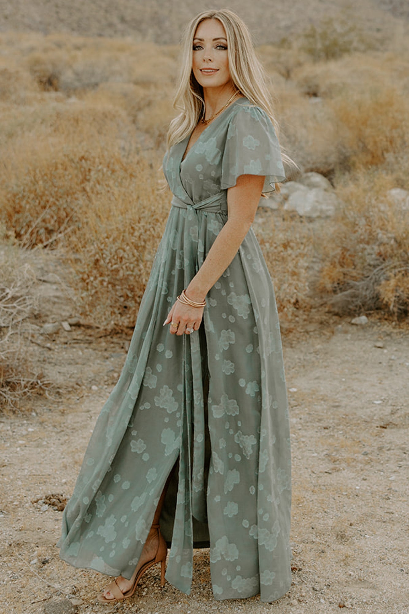 Faye Maxi Dress | Eucalyptus - Baltic Born