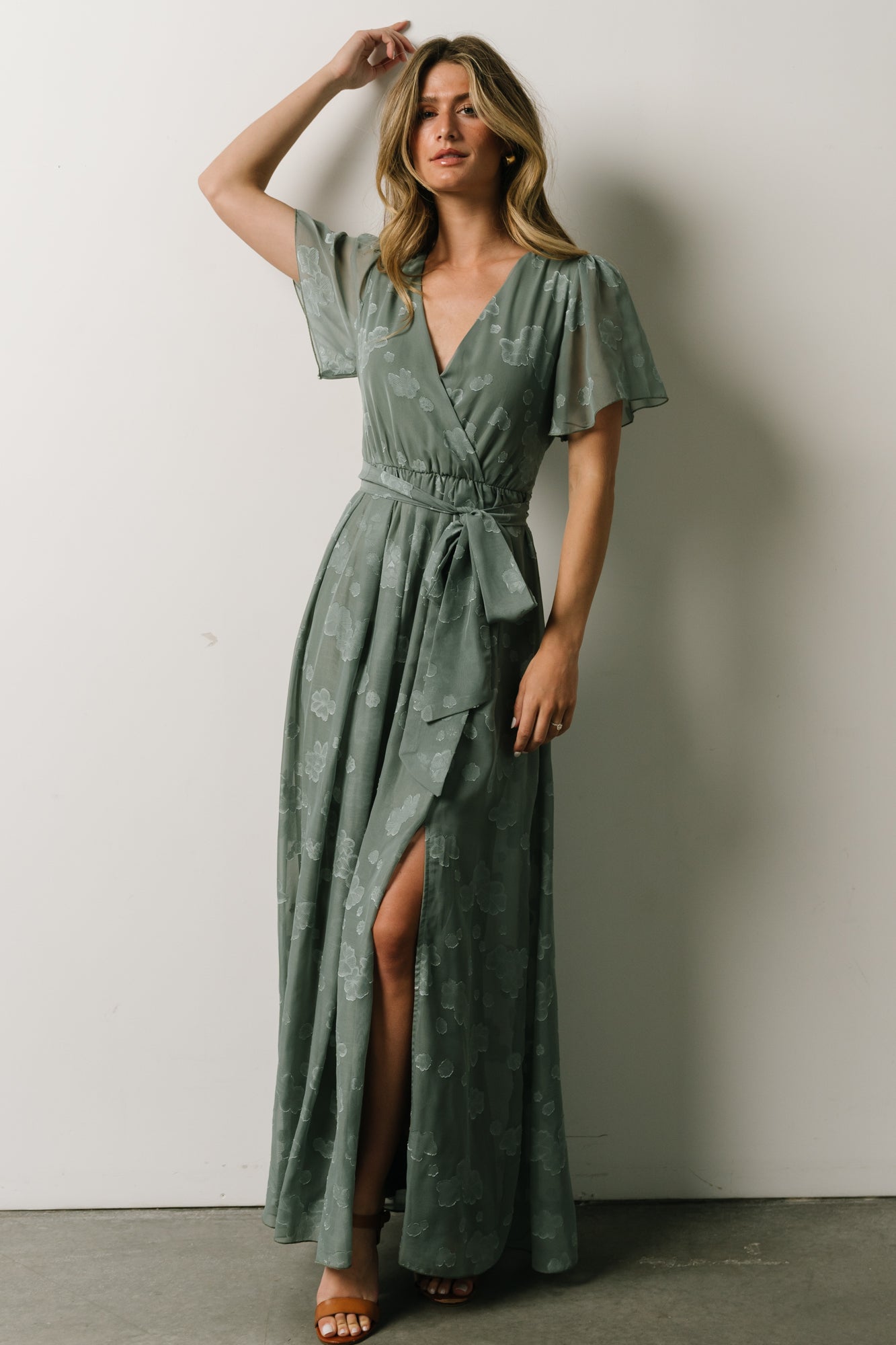 Faye Maxi Dress | Eucalyptus - Baltic Born