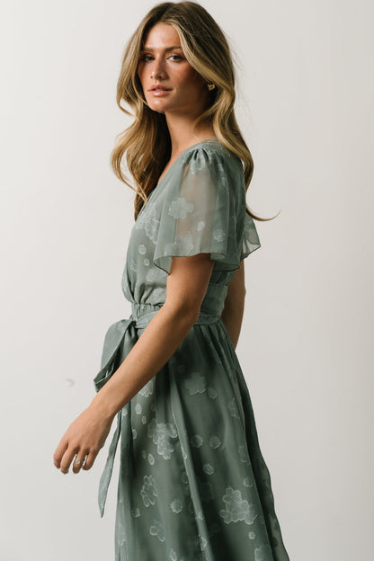 Faye Maxi Dress | Eucalyptus - Baltic Born