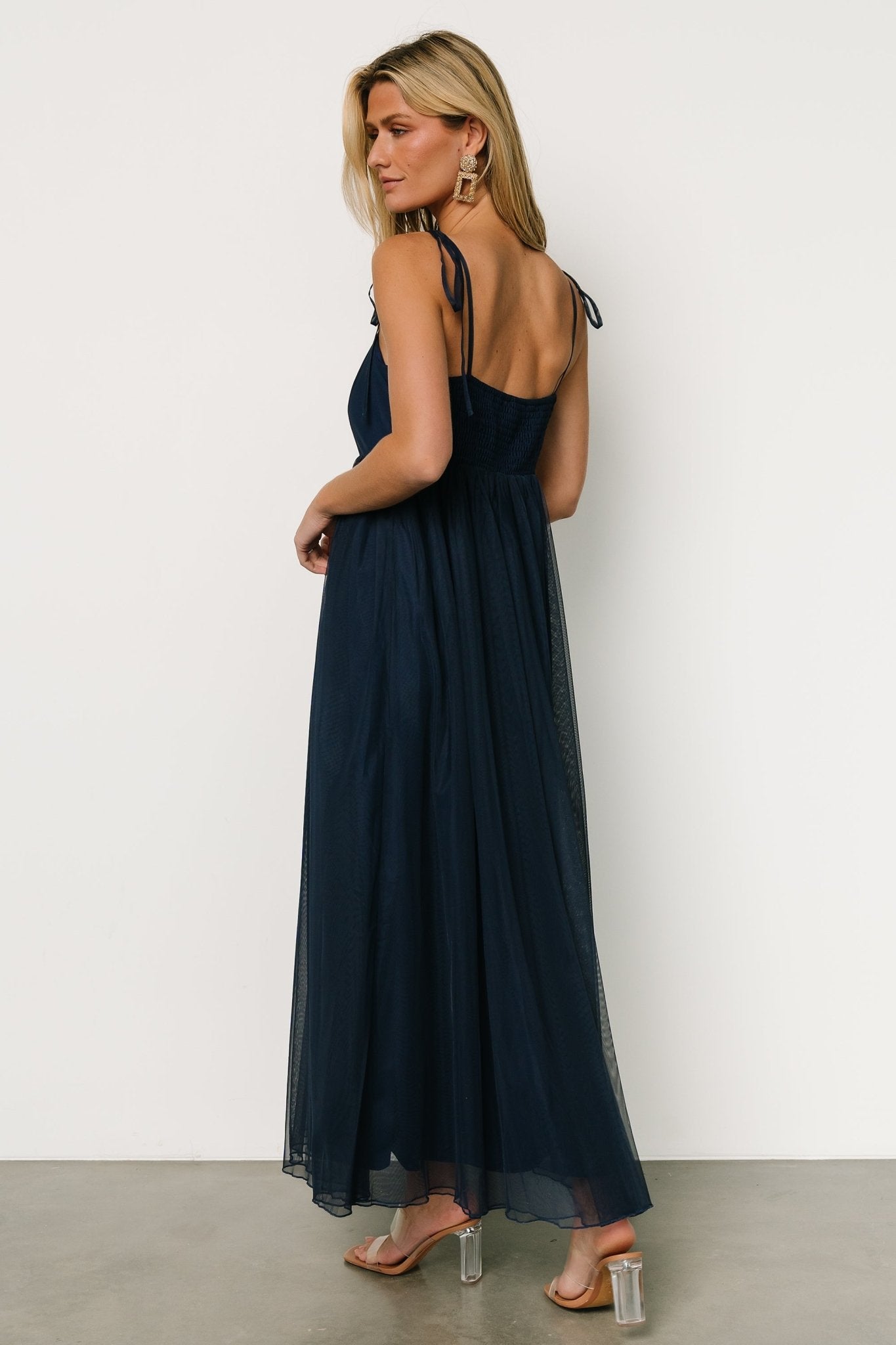 Fiona Tulle Maxi Dress | Midnight Blue - Baltic Born