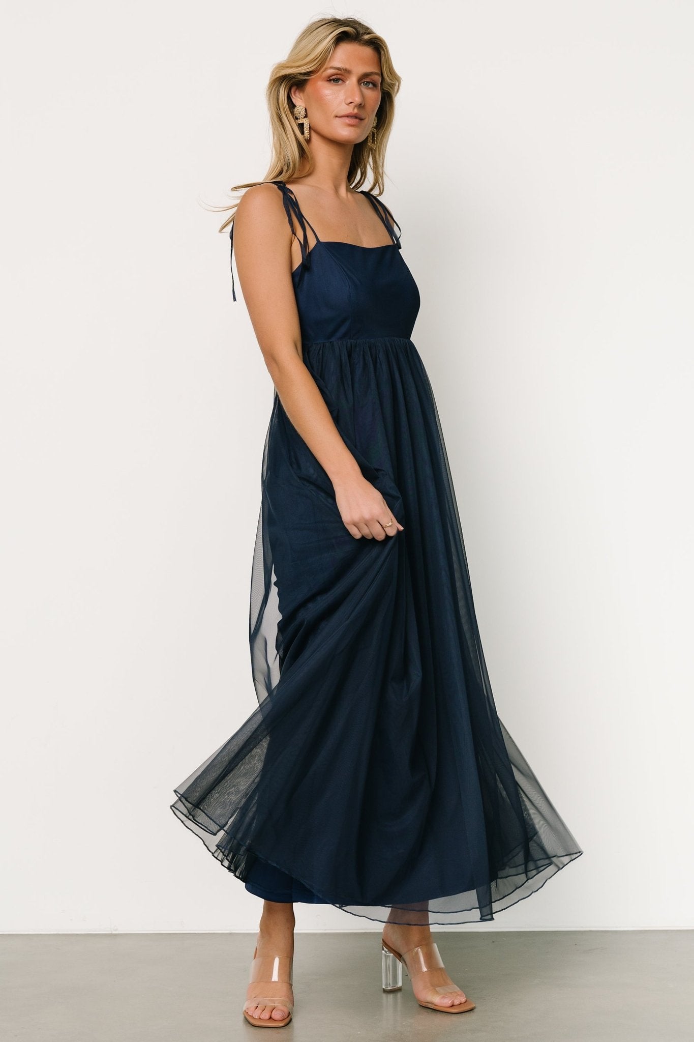 Fiona Tulle Maxi Dress | Midnight Blue - Baltic Born