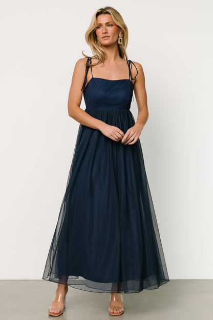 Fiona Tulle Maxi Dress | Midnight Blue - Baltic Born