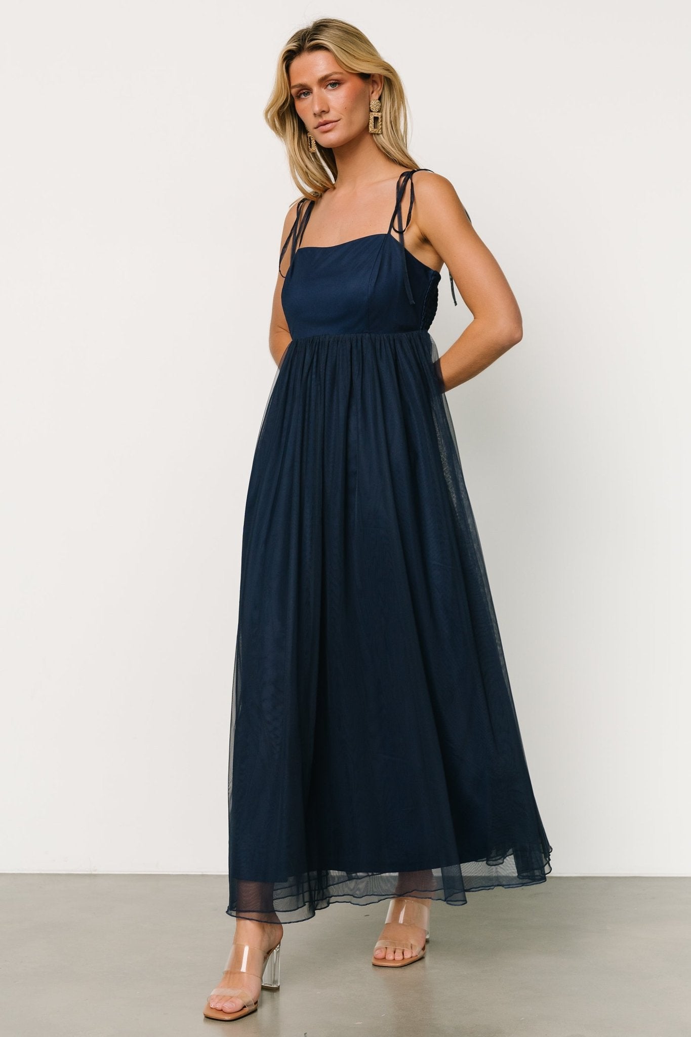 Fiona Tulle Maxi Dress | Midnight Blue - Baltic Born