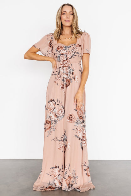 Fleur Maxi Dress | Nude Floral - Baltic Born