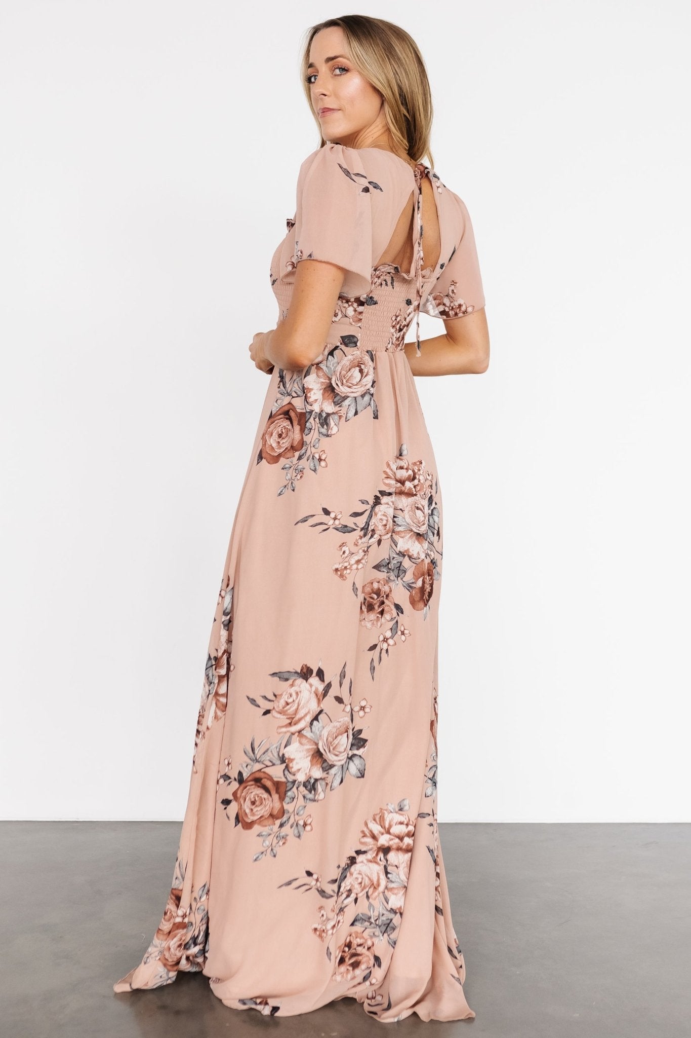 Fleur Maxi Dress | Nude Floral - Baltic Born