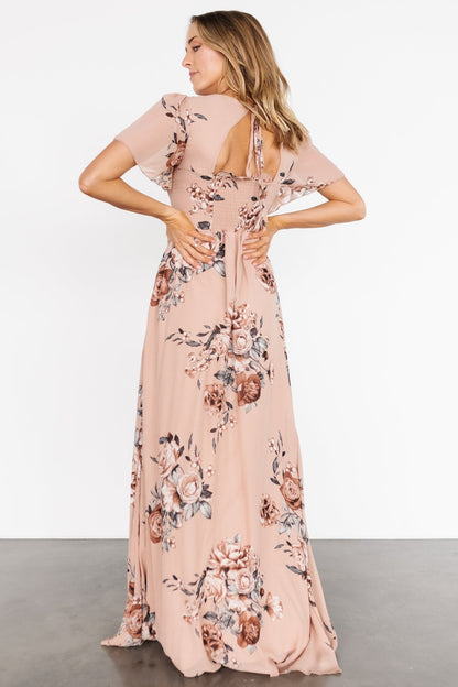 Fleur Maxi Dress | Nude Floral - Baltic Born